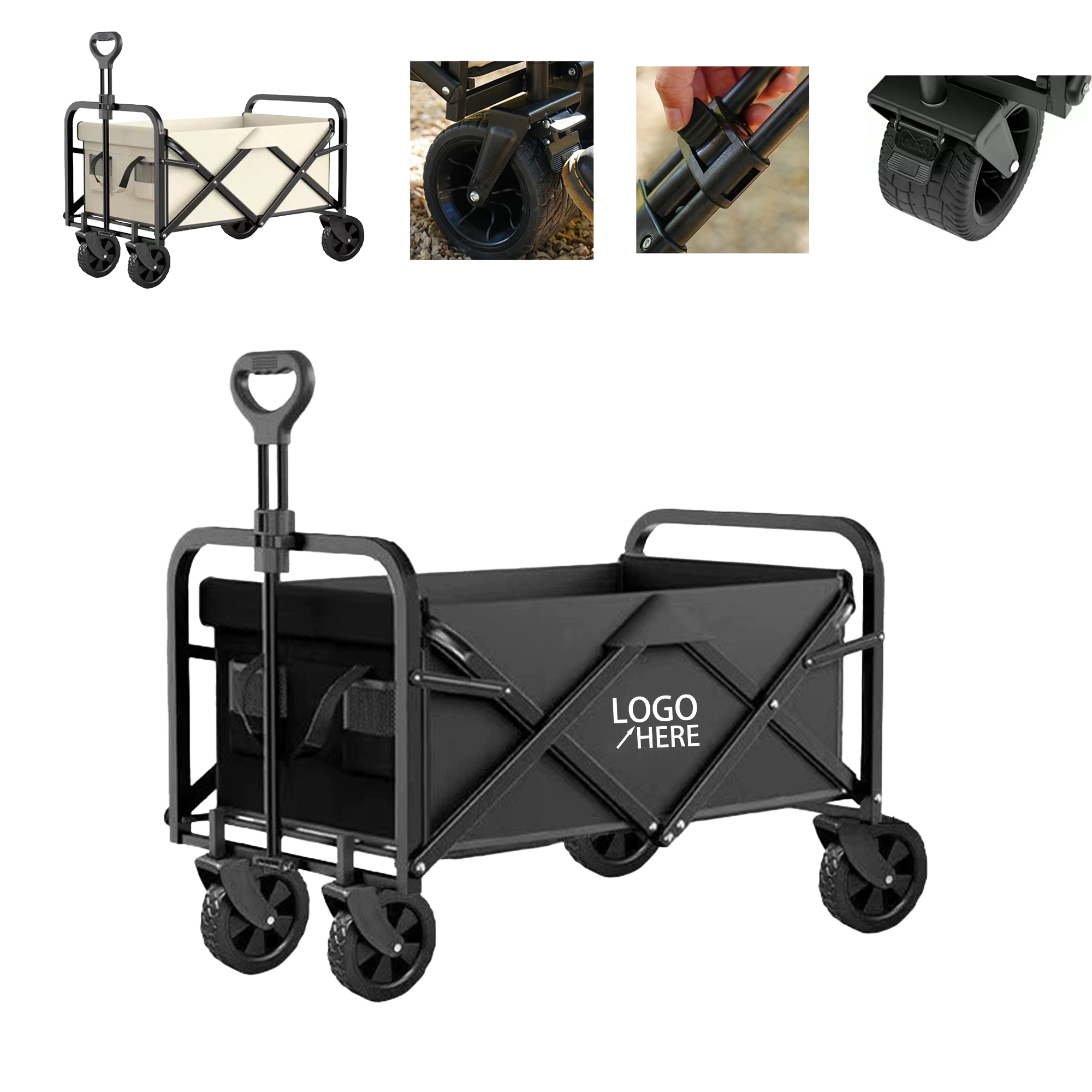 Portable Metal Trailer for Outdoor Adventures 3