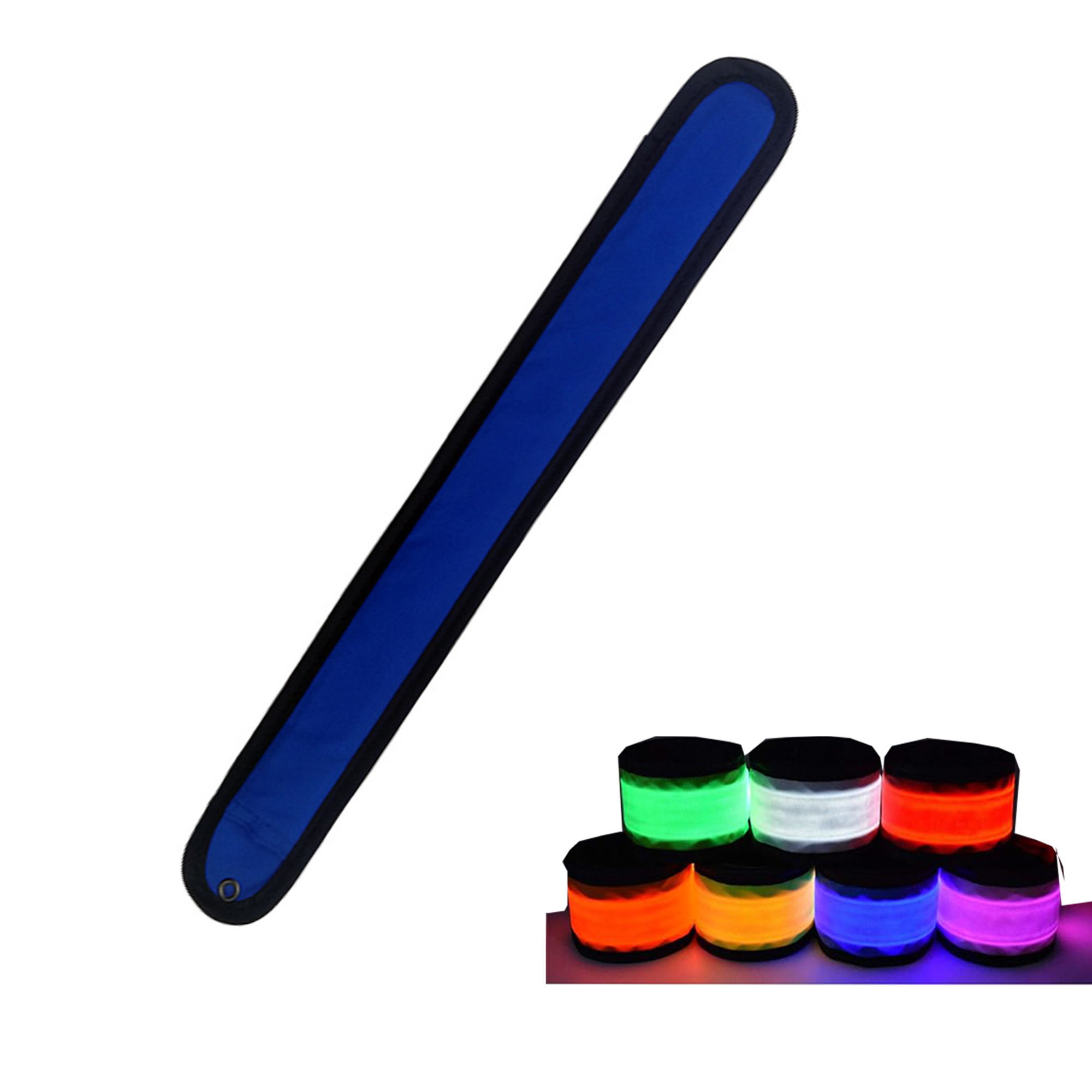 Slap Bracelets with LED - Visible at Night 3