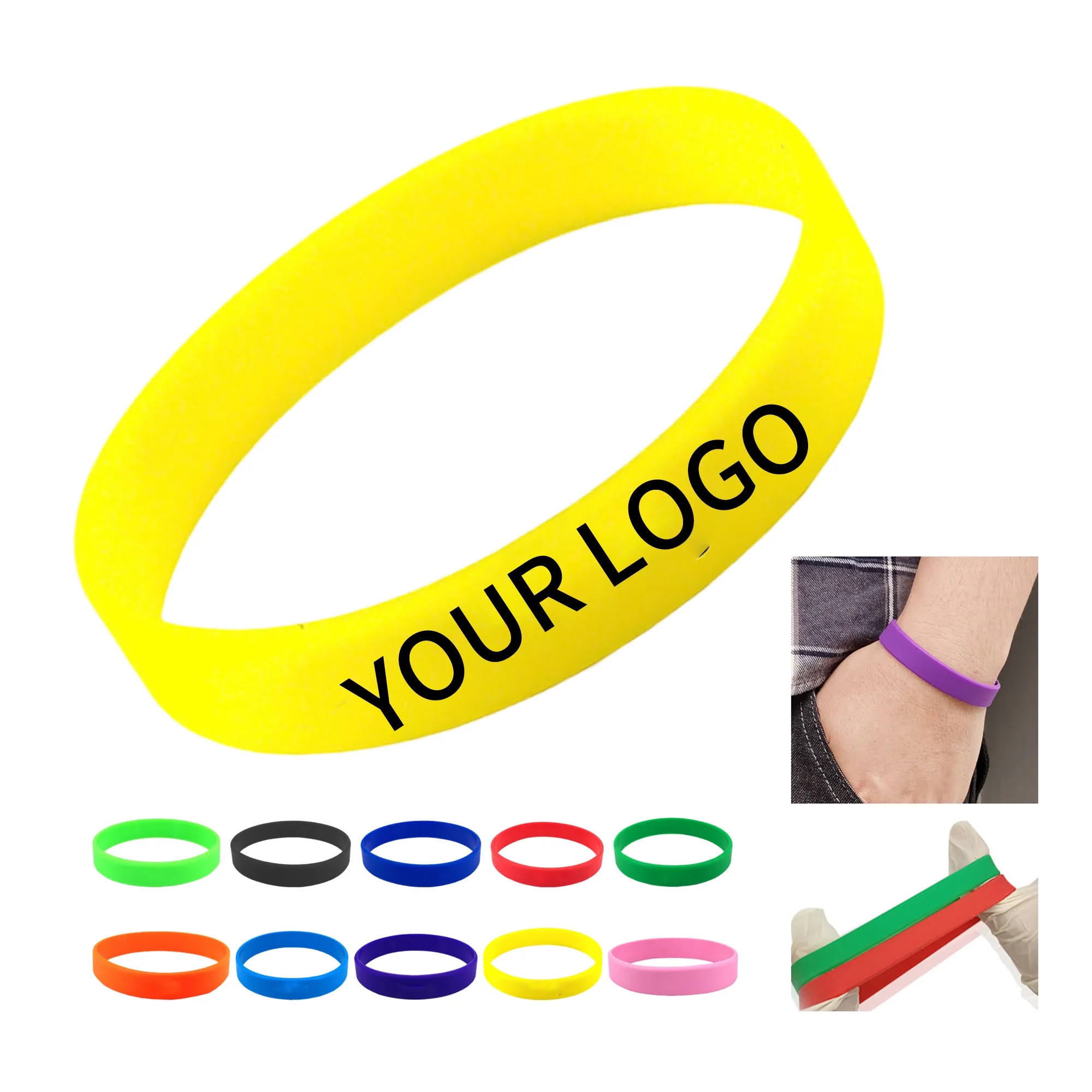 Silicone Wristband 8.27 Inch Lightweight and Comfortable