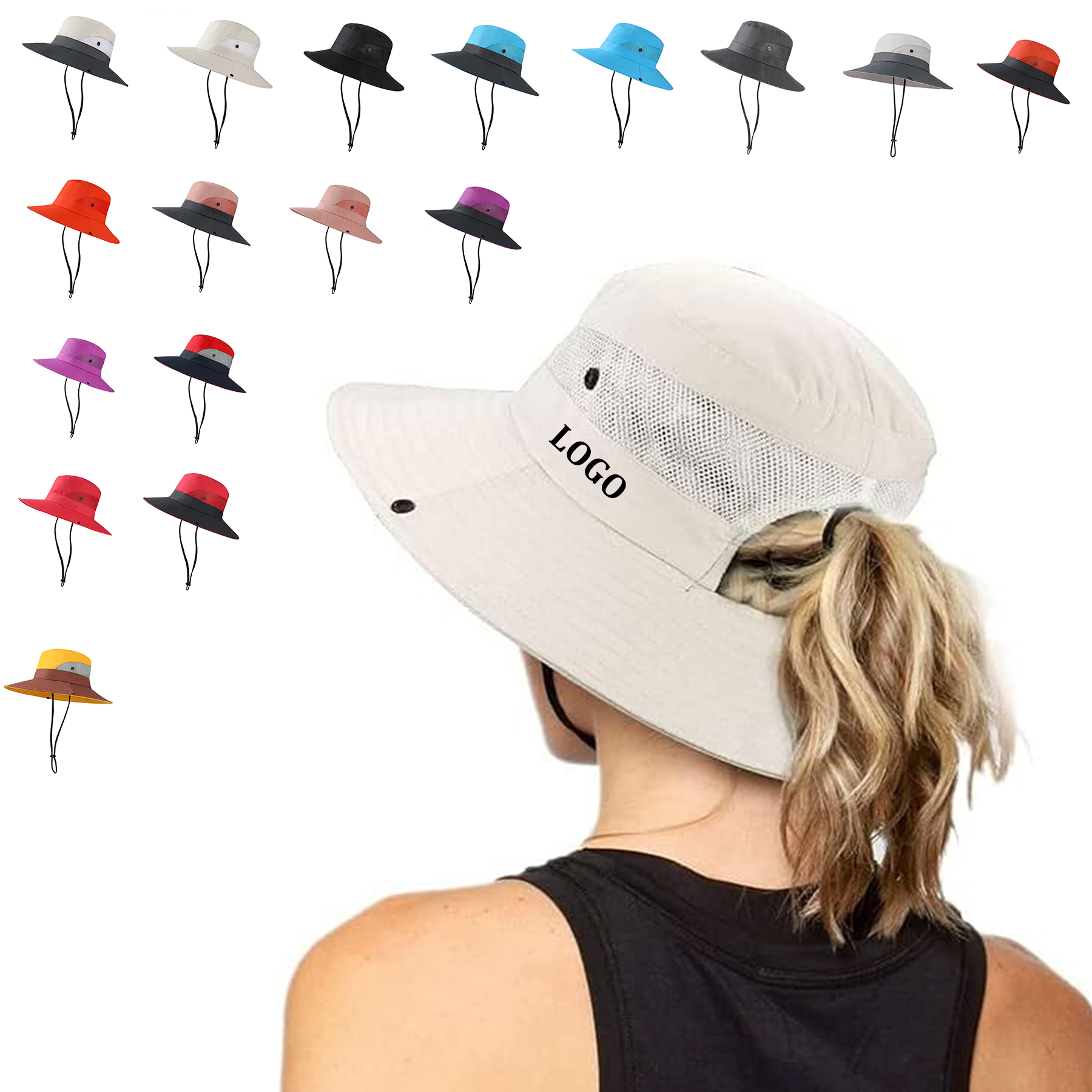 Outdoor Foldable Sun Mesh Hat 38