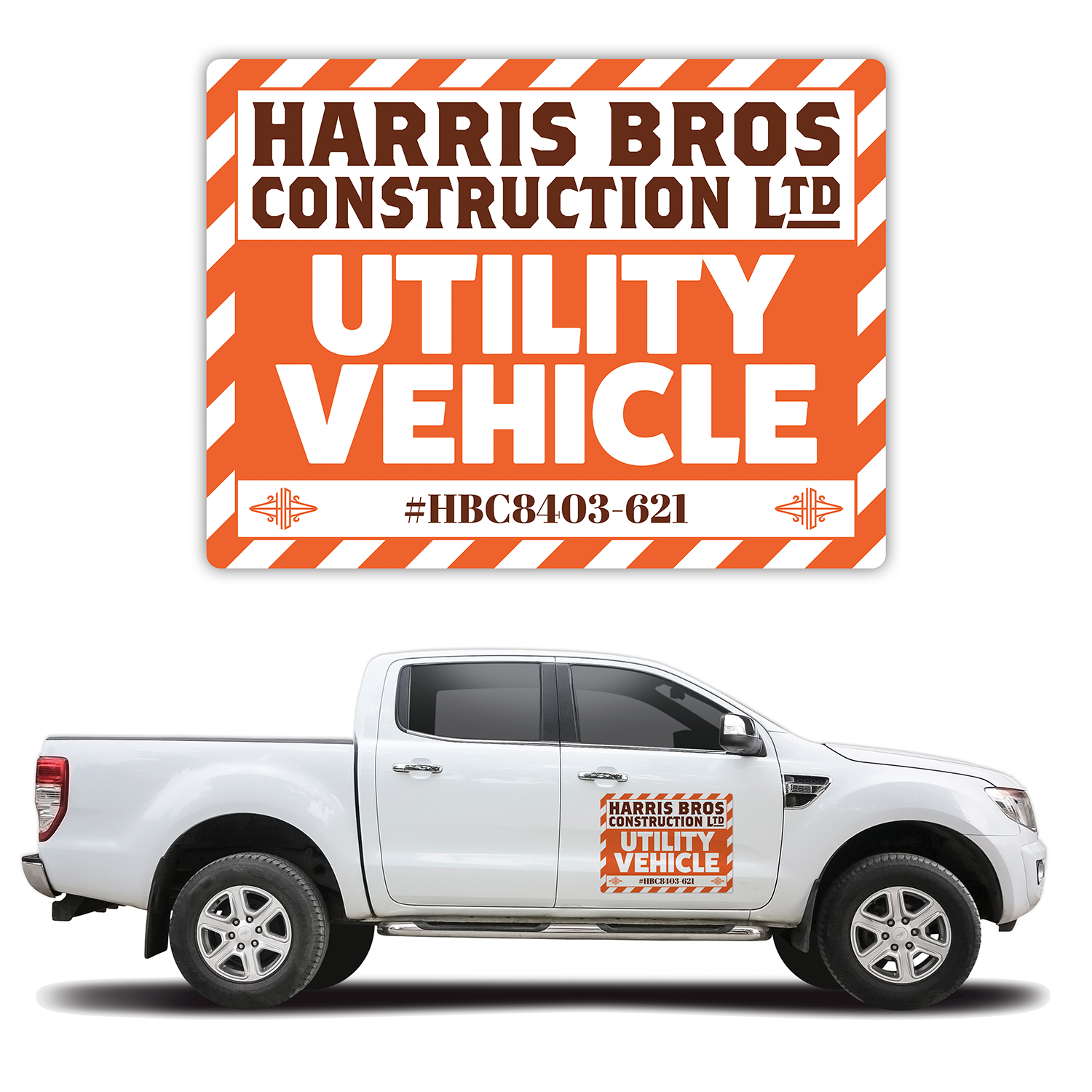 Magnetic Car/Truck/Auto/Vehicle Signs - 24x18 Round Corners