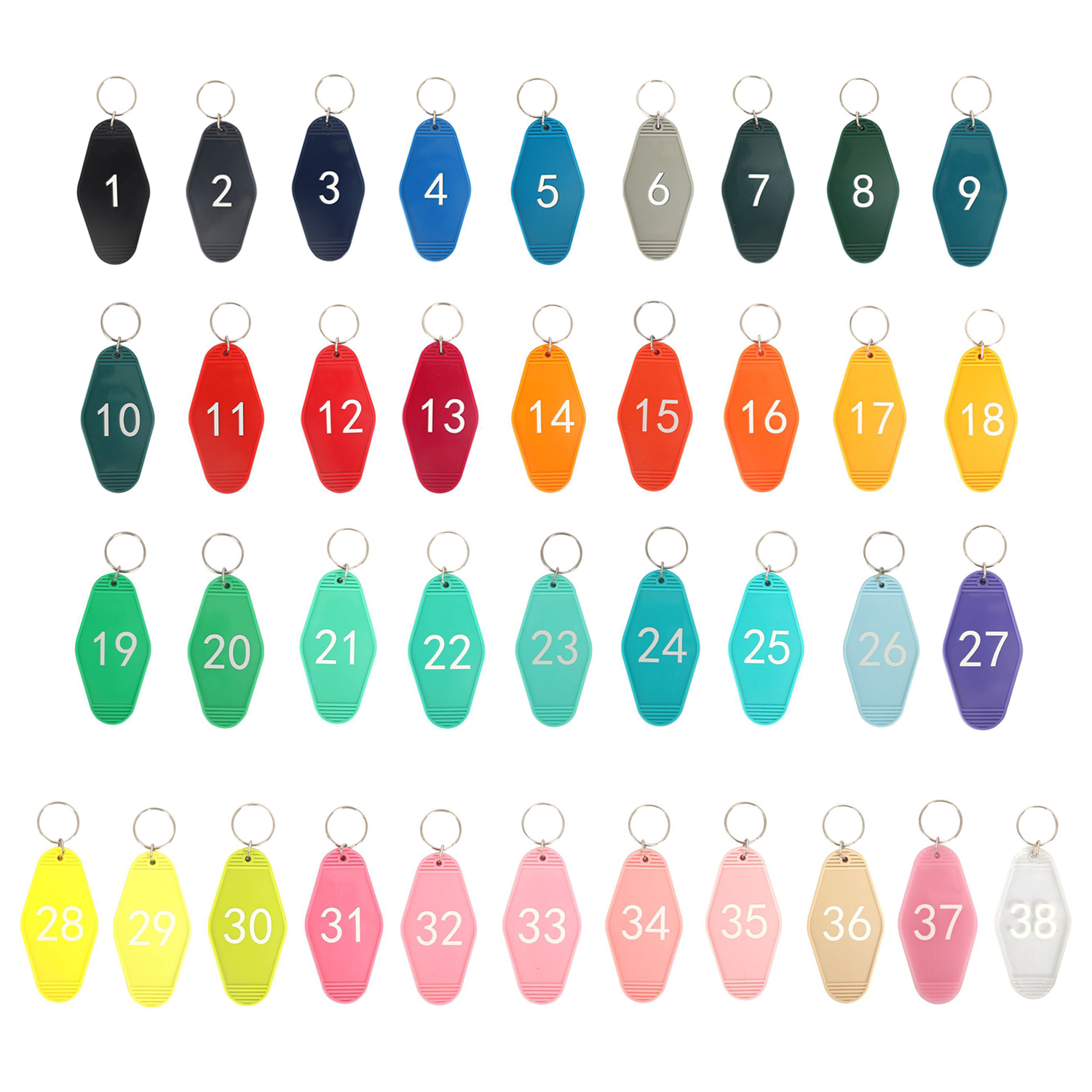 Vintage Motel Keychain - Customizable Retro Style 5