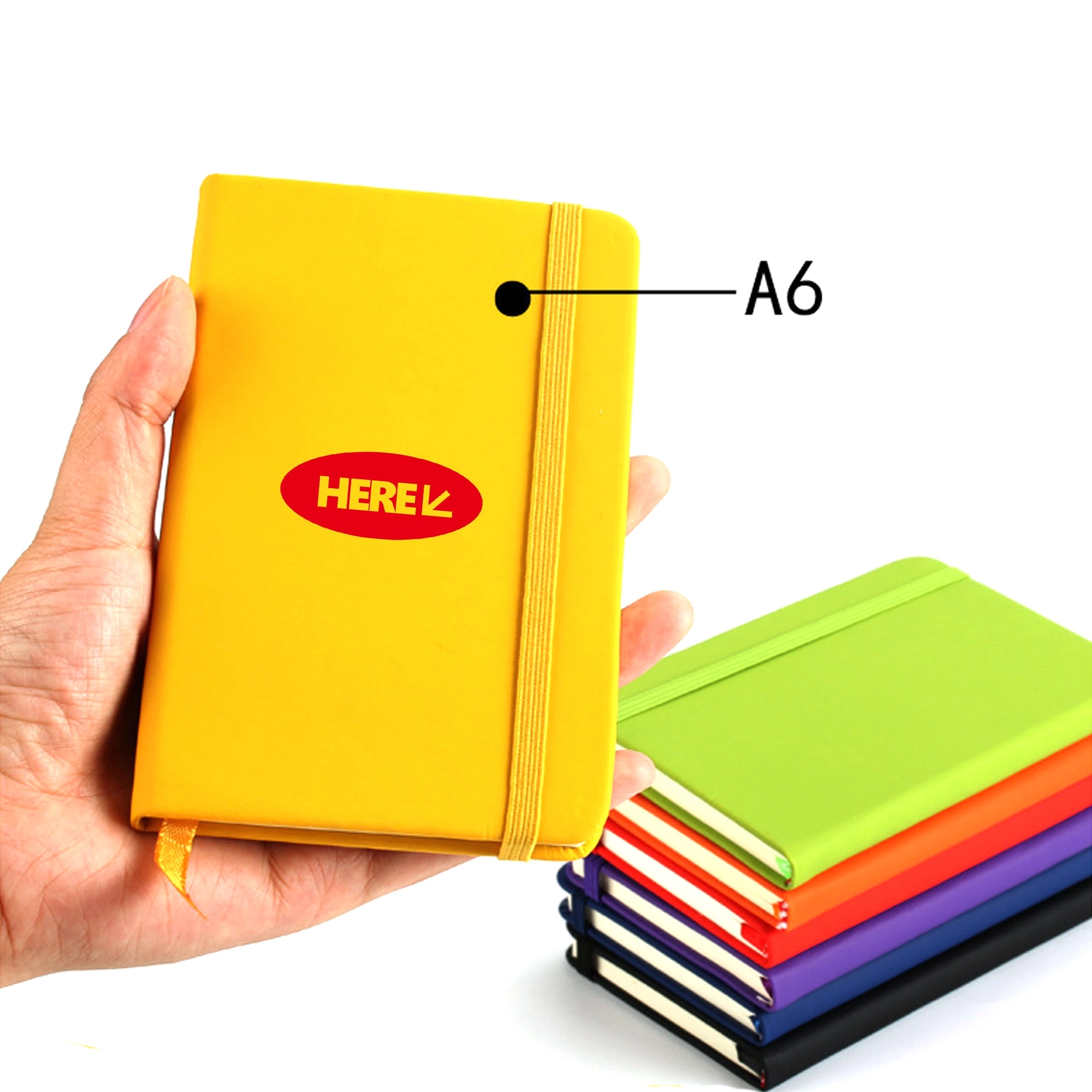 A6 Hardcover Lined Journal Notebook