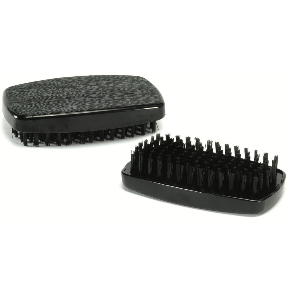 Block Handle Hairbrushes - Black 4.25" x 2.38" 3