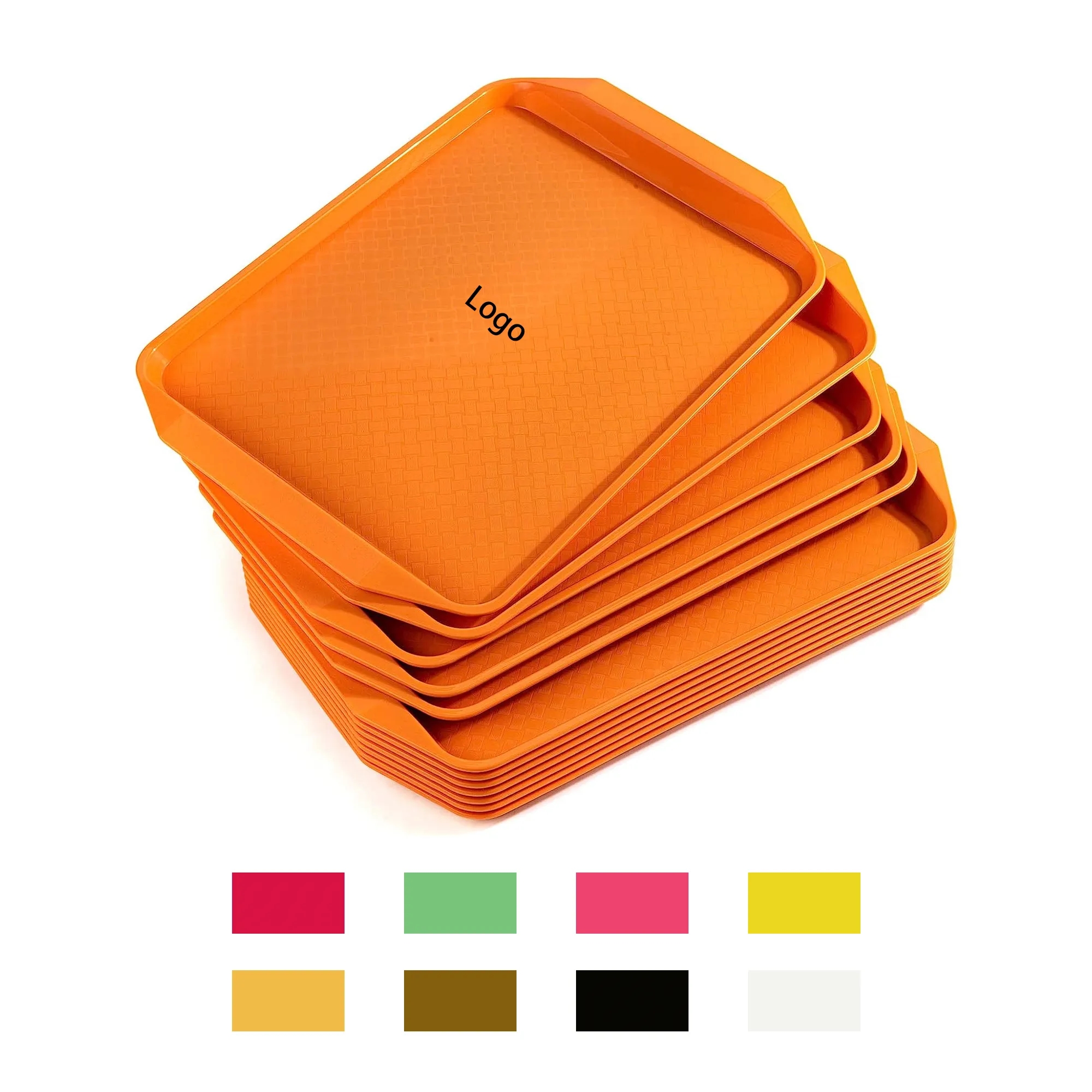 MOQ 20pcs Hotel Restaurant Square Amphora Plastic Tray 6