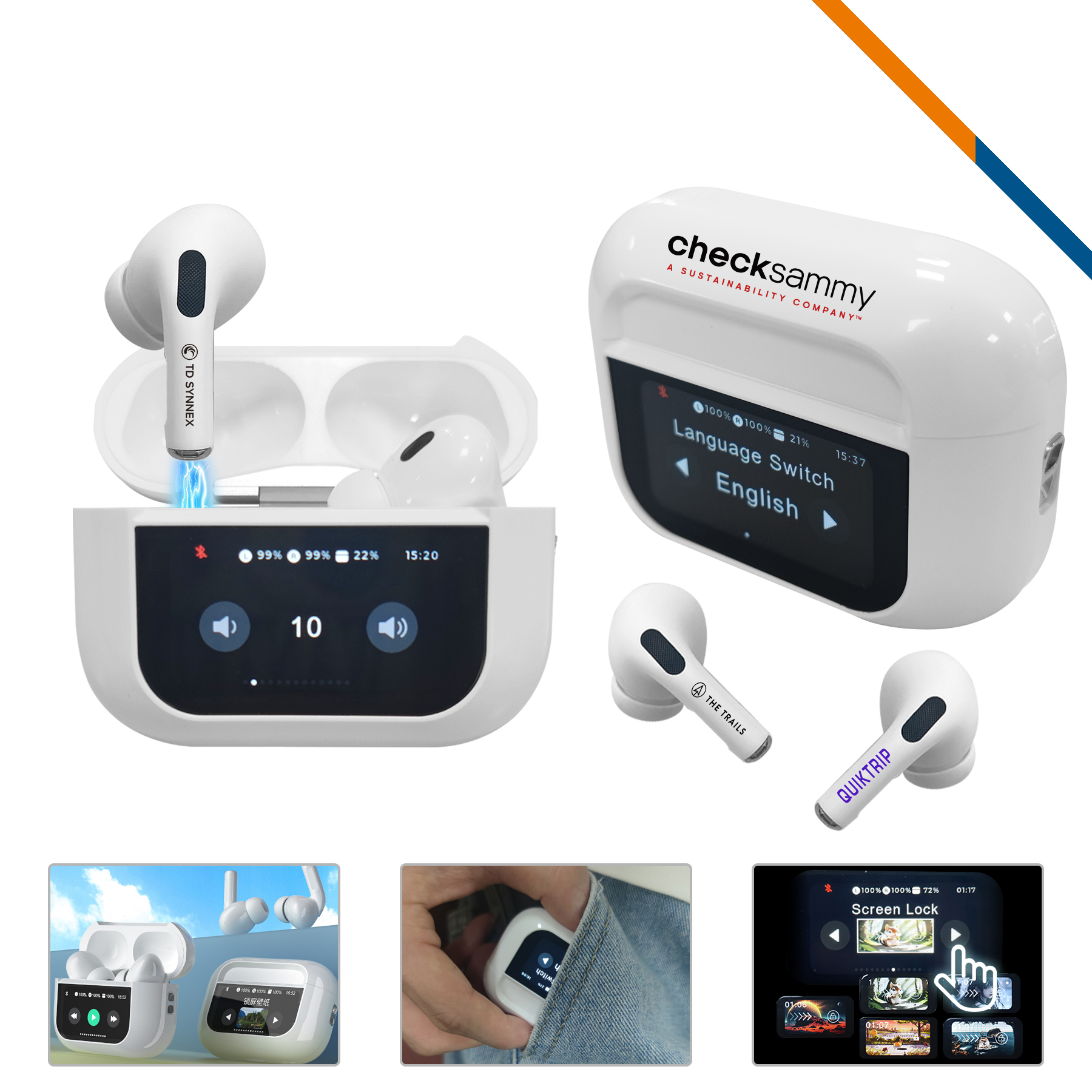 Silton LCD Touchscreen Earbuds