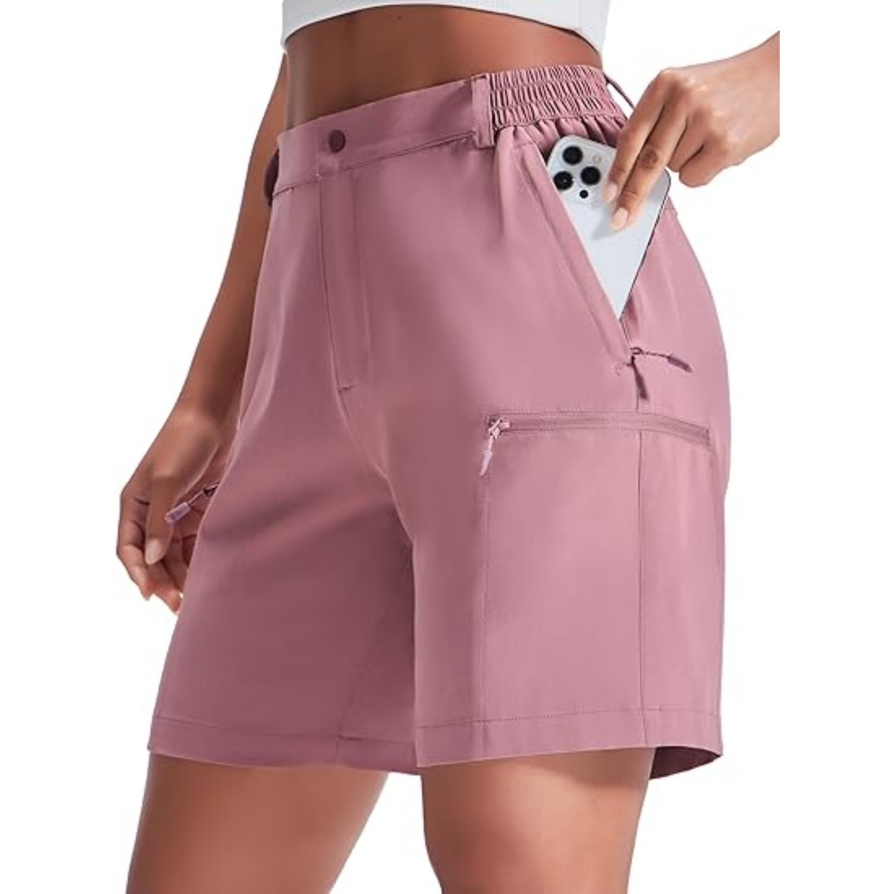 Quick Dry Lightweight UV Zipper Cargo Shorts 21