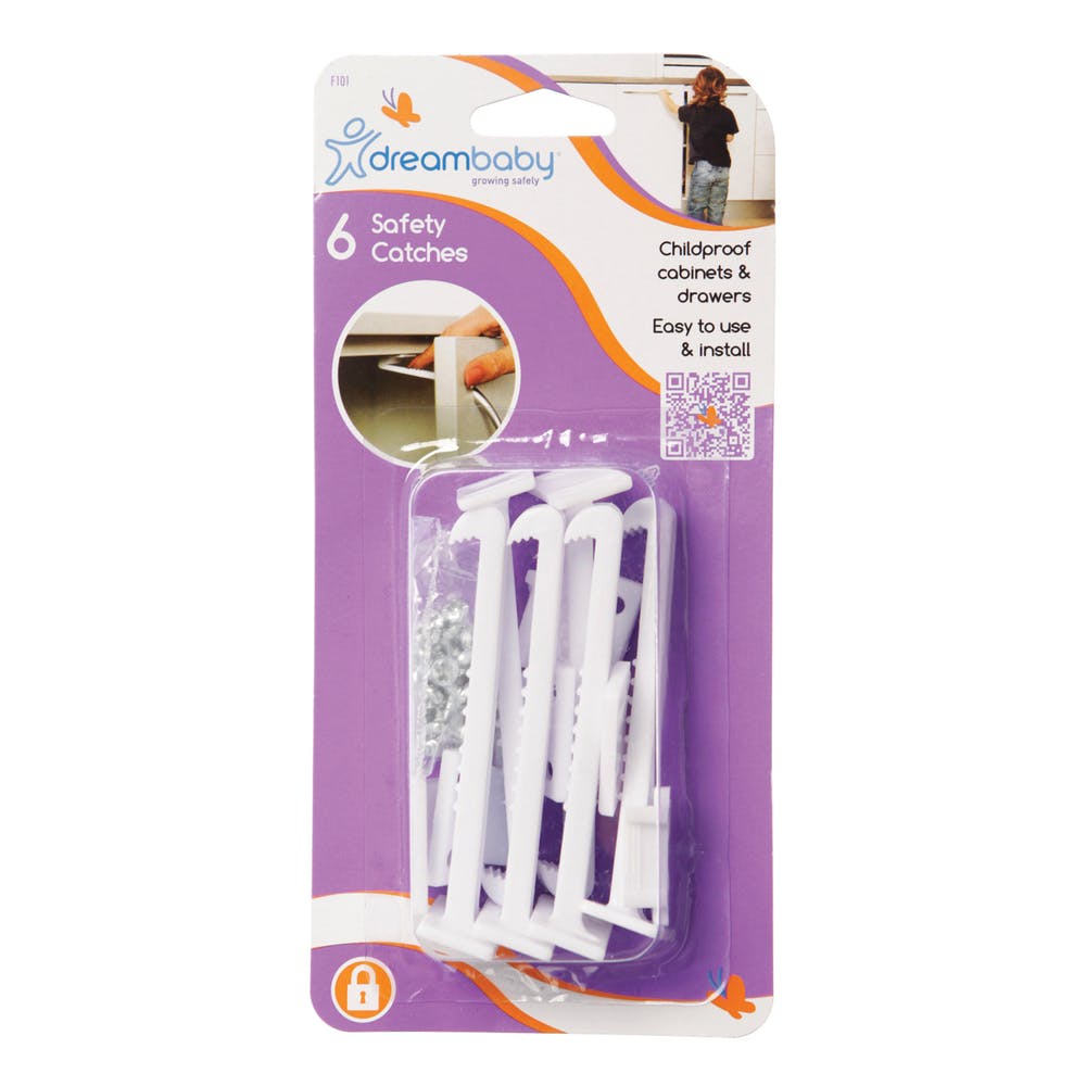 Safety Catches - Drawers & Cabinets 6 Pack 3