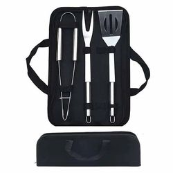 Stainless Steel 3 Piece BBQ Tool Set