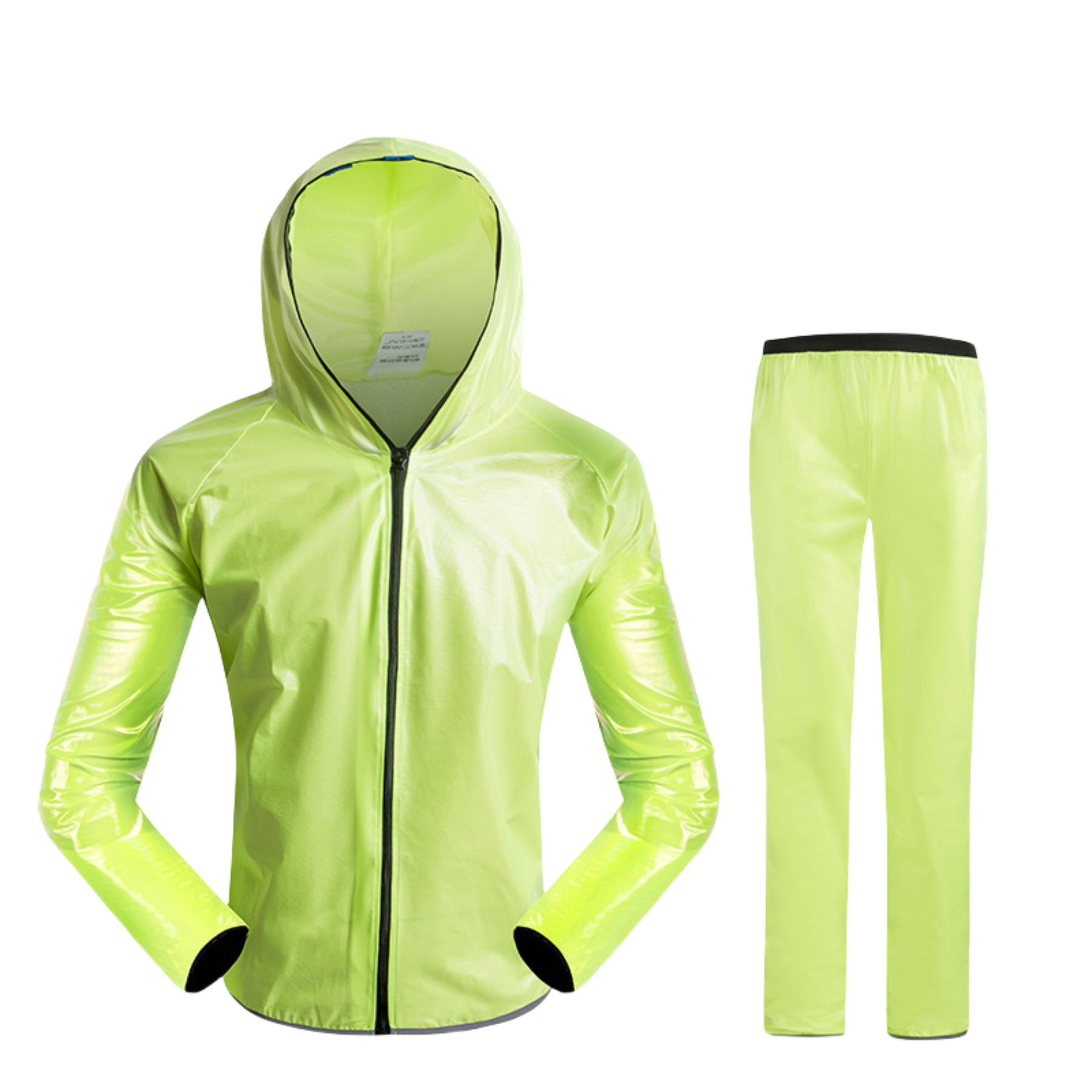 Breathable PU Raincoat Suit Reflective Poncho Jacket 22