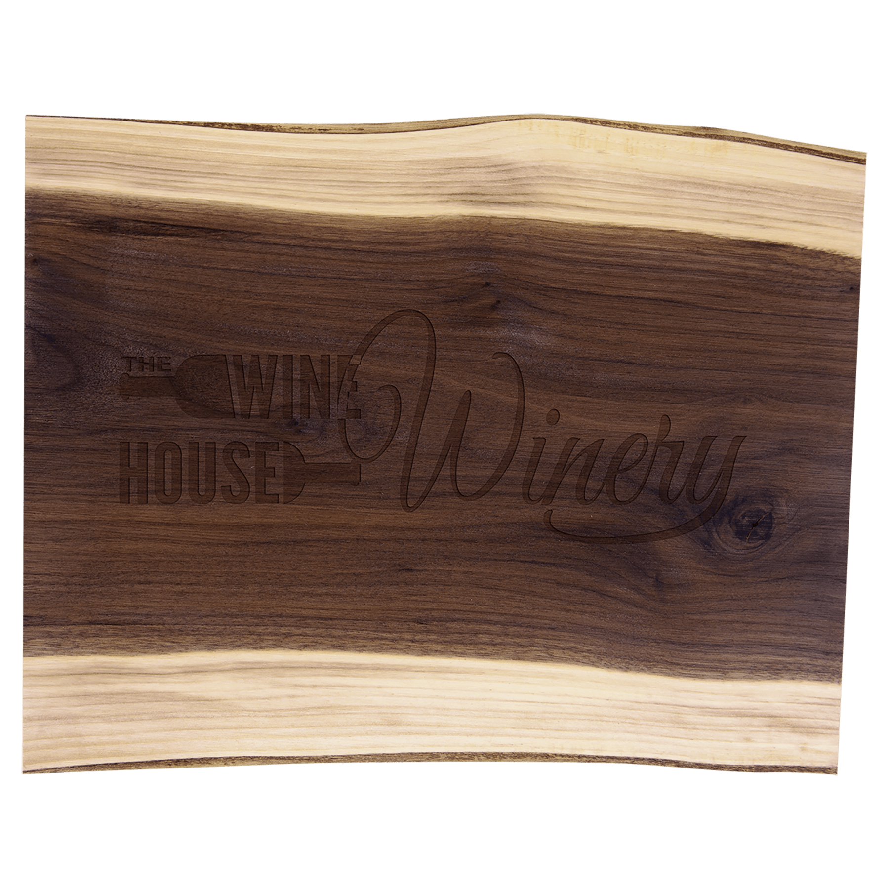 15" x 11 1/2" Variegated Black Walnut Cutting and Charcuterie Board