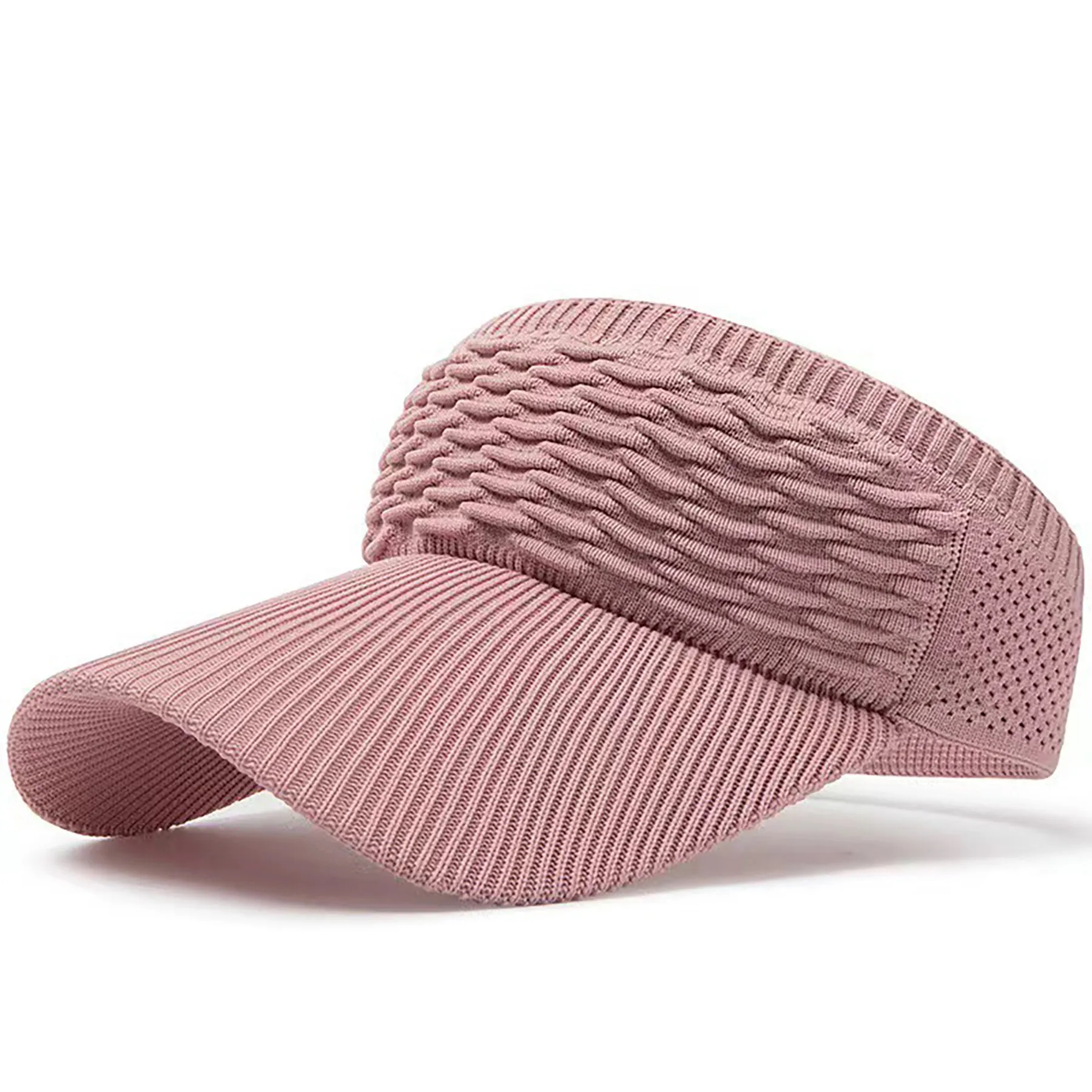 Women Knitted Elastic Visor Hat 24