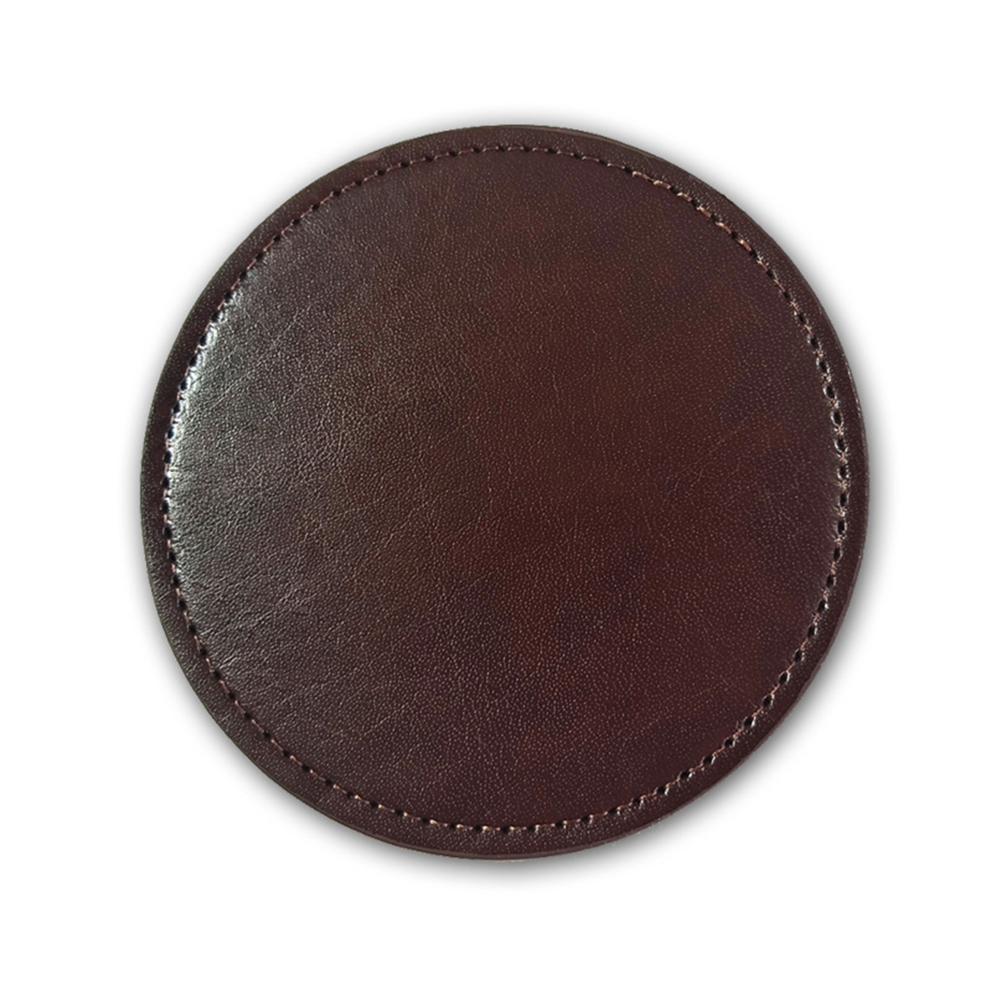 Customized 4'' Round PU Leather Coaster 7
