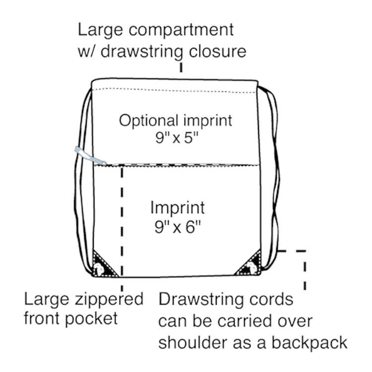 All Purpose Drawstring Tote II Bag 32