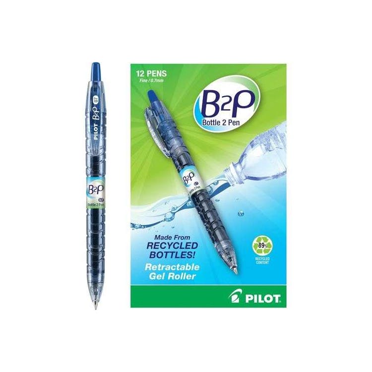 Pilot BeGreen B2P Gel Pens - Blue 0.7 mm 12 Pack 3