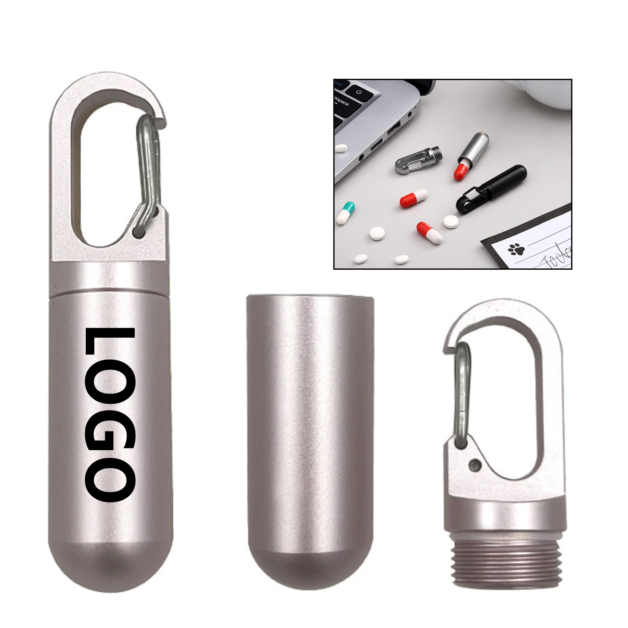 Portable Stainless Steel Pill Organizer 4