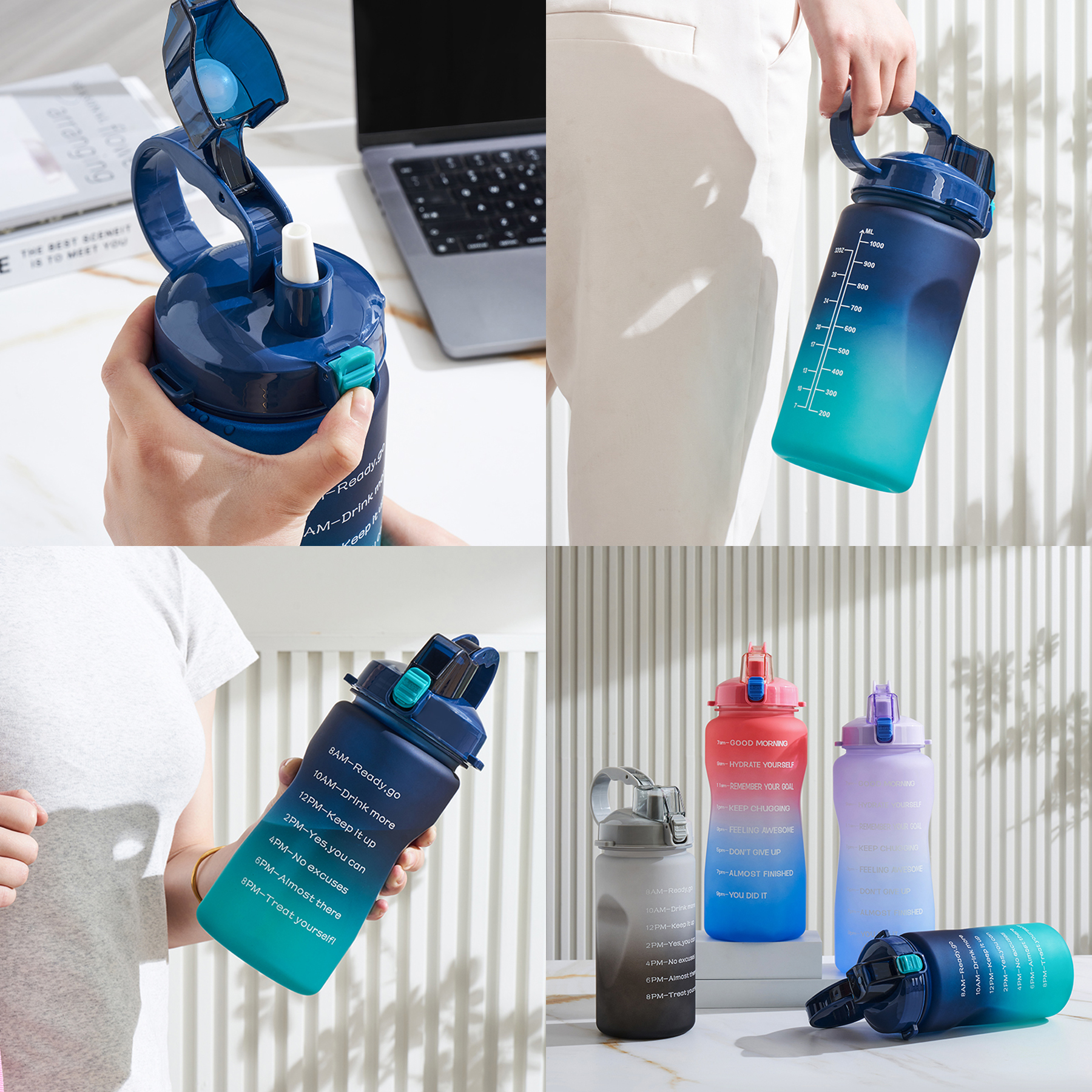 64 oz King Size Wide-Mouth Water Bottle 9