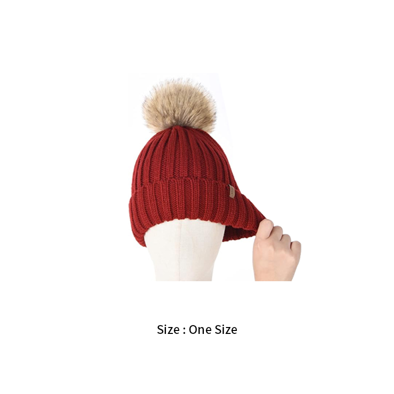 Womens Winter Knitted Beanie Hat 6