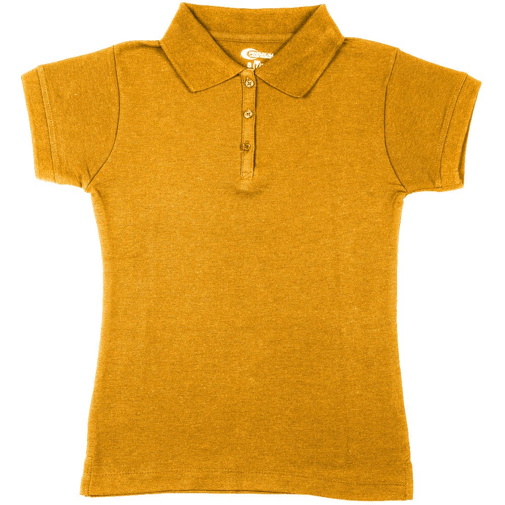 Girls' Polo Shirts - Gold Size 14/16 (L) 3