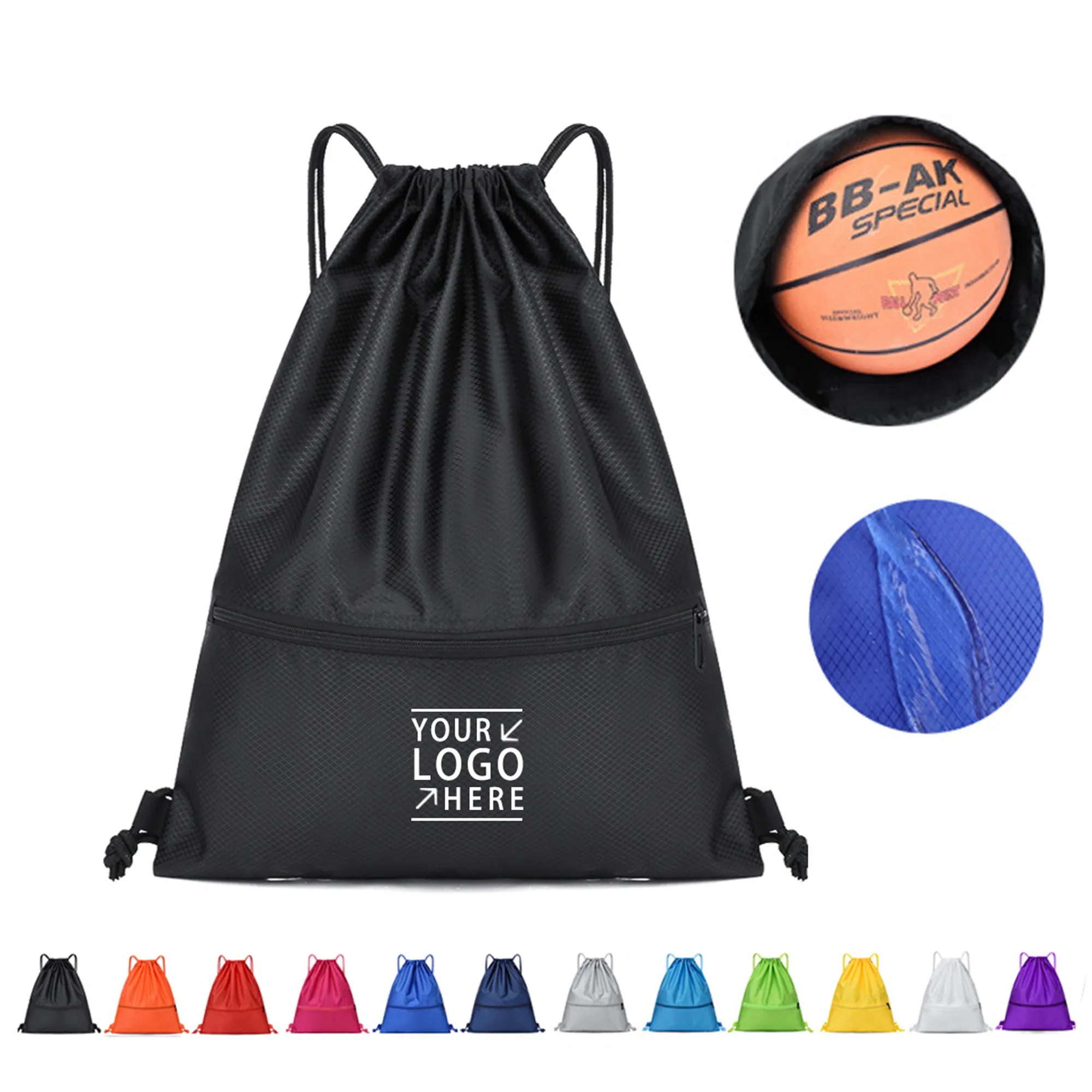 Large Drawstring Backpack Bag