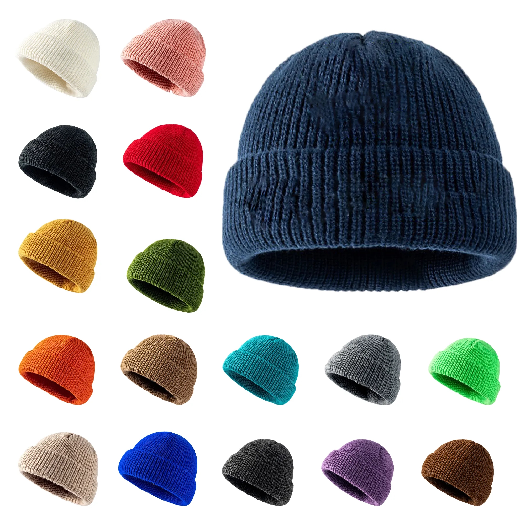Thick And Warm Knitted Hat For Autumn And Winter 12