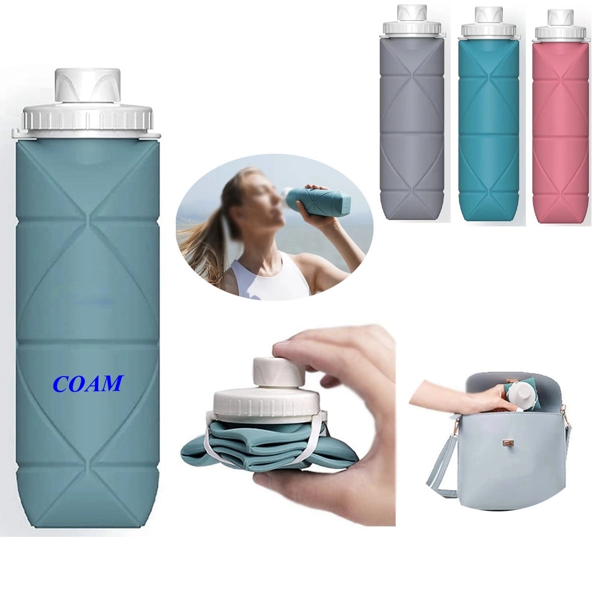 20Oz Collapsible Water Bottles