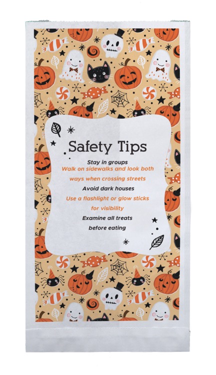 Halloween Scatter Design 3 Merchant Paper Bag (5" x 10" x 2") 3