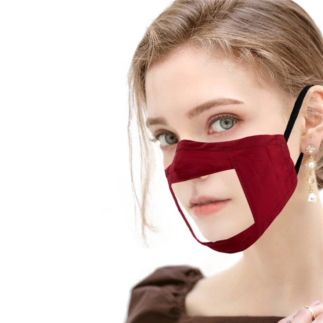 Reusable Mouth Visible Transparent Face Mask
