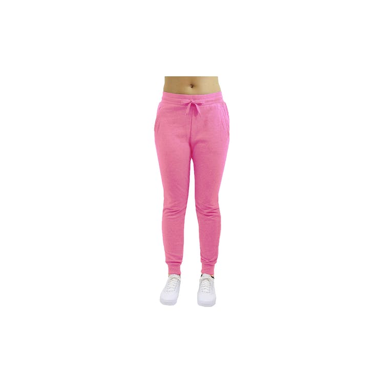 Women's Classic Jogger Sweatpants - S-2X Pink Fleece 3