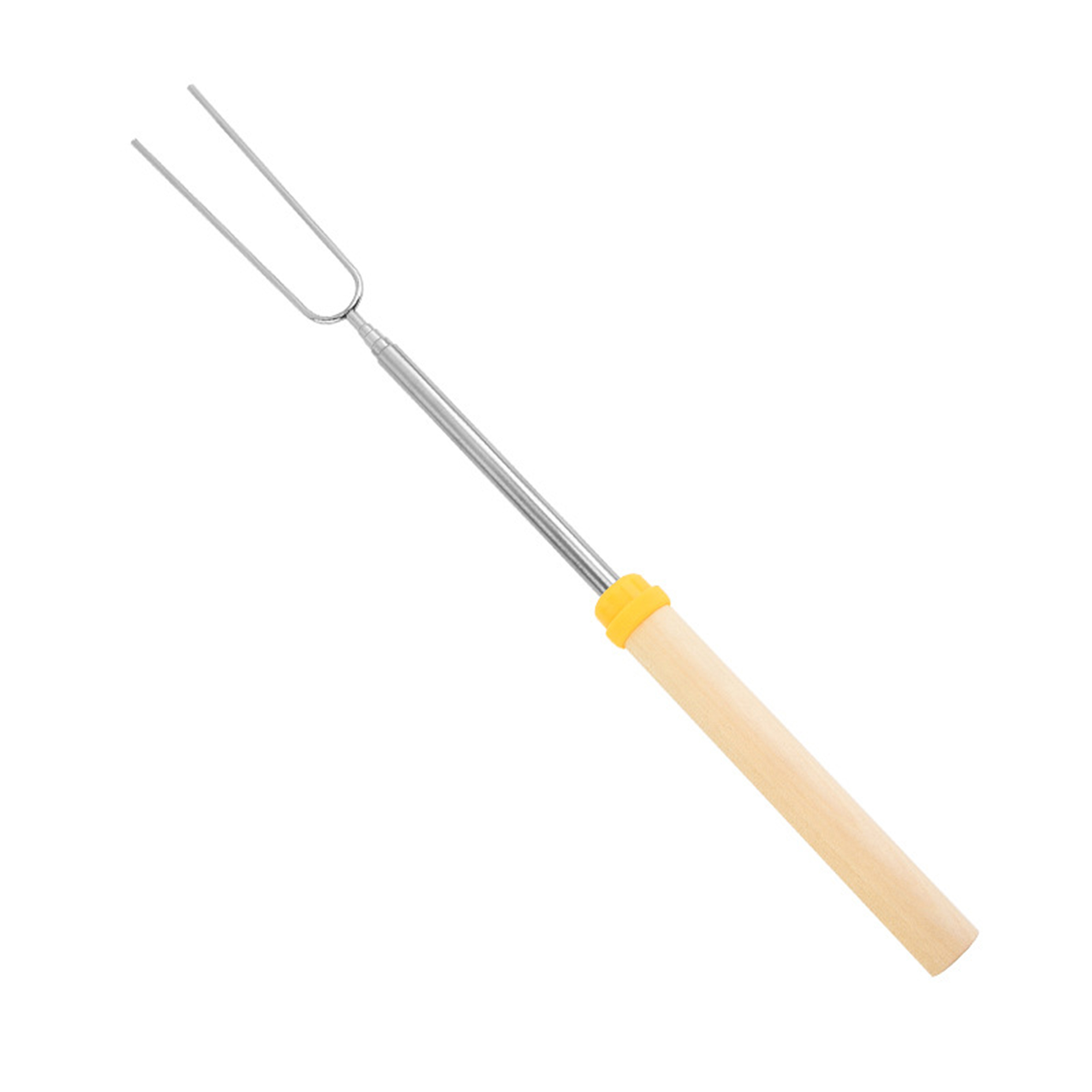 Telescopic Barbecue Skewer Fork With Wooden Handle 20