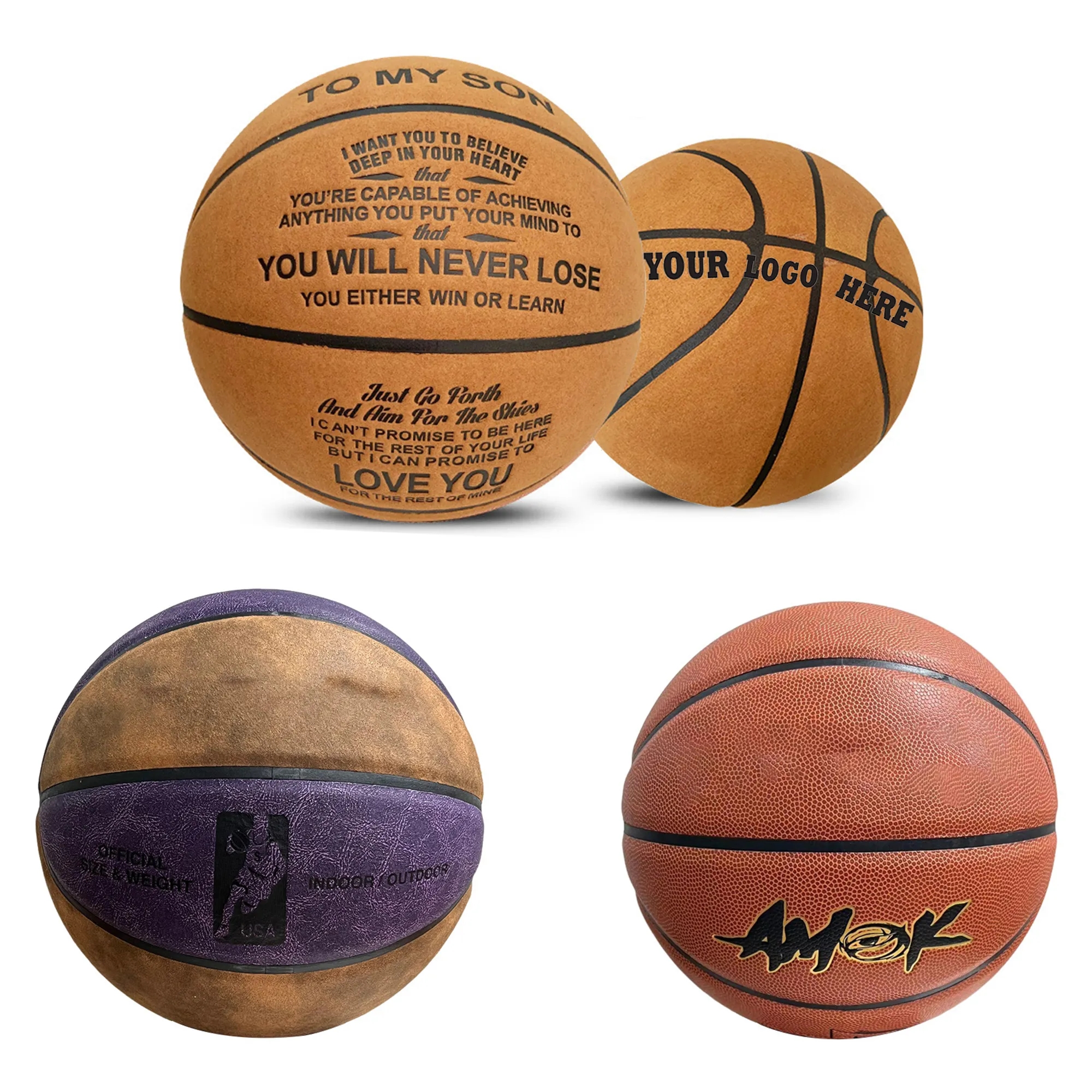 Standard Size 7 PU Basketball 5