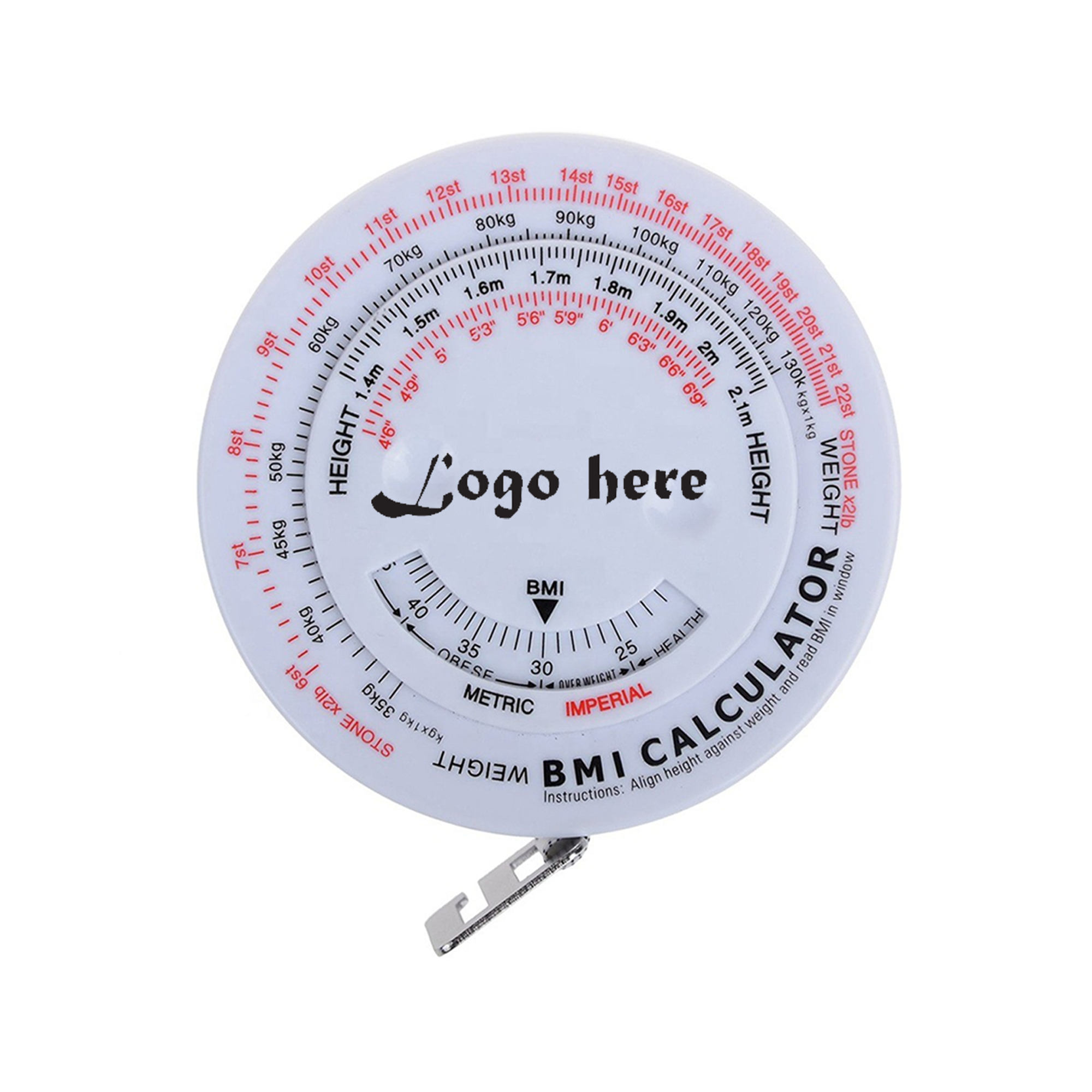 BMI Body Mass Index Retractable Tape 3
