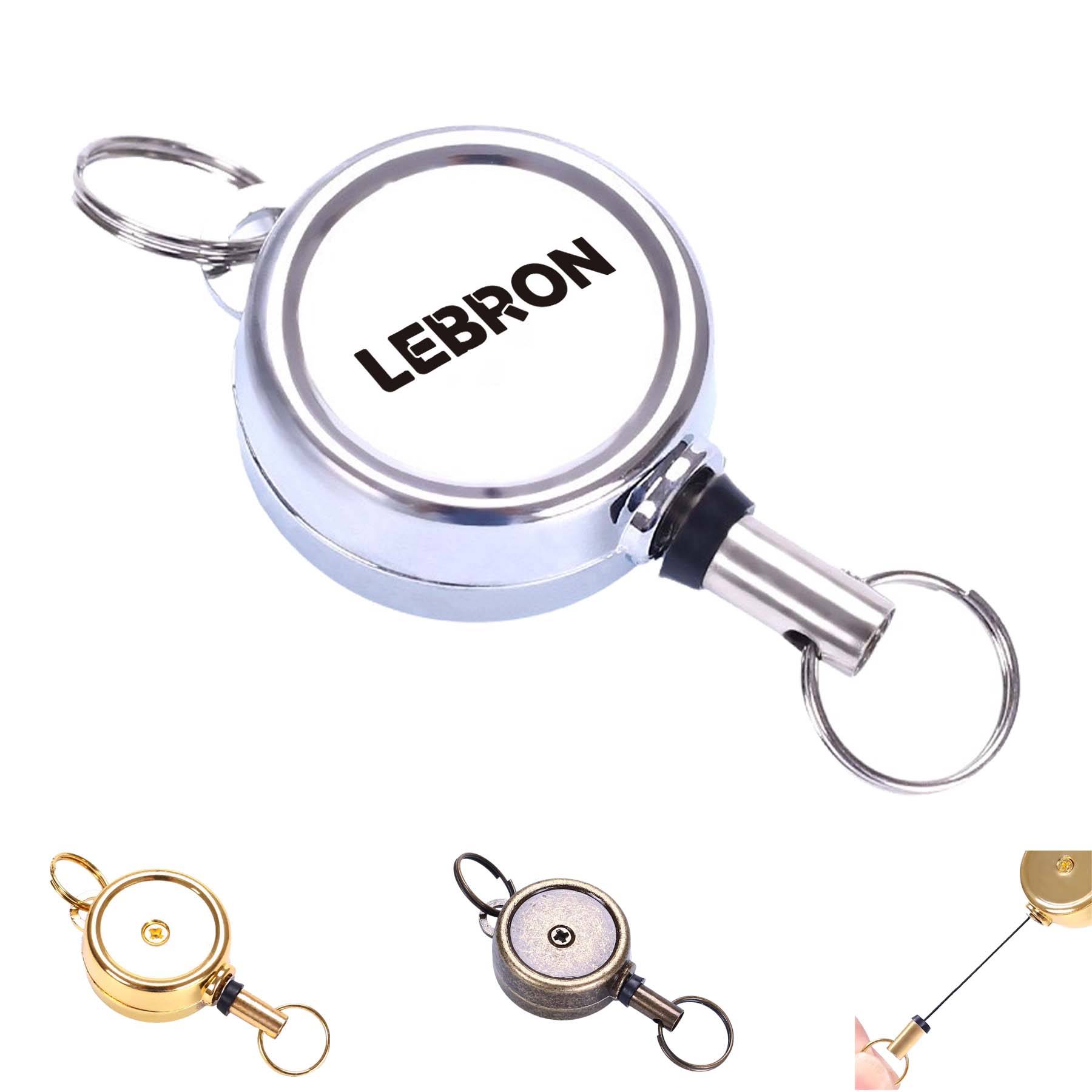 Stainless Steel Retractable Round Badge Reel