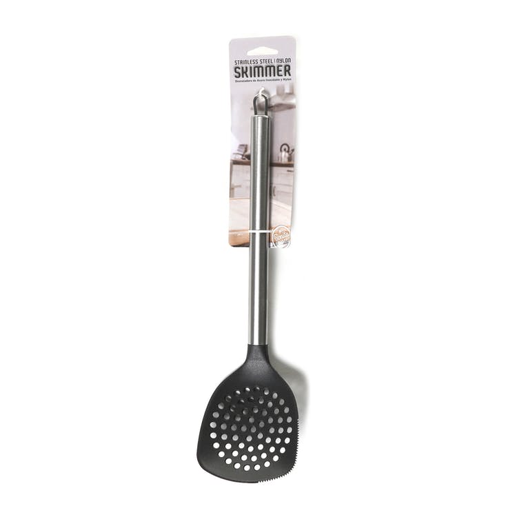 Nylon Kitchen Skimmers - Black 13.5" 3