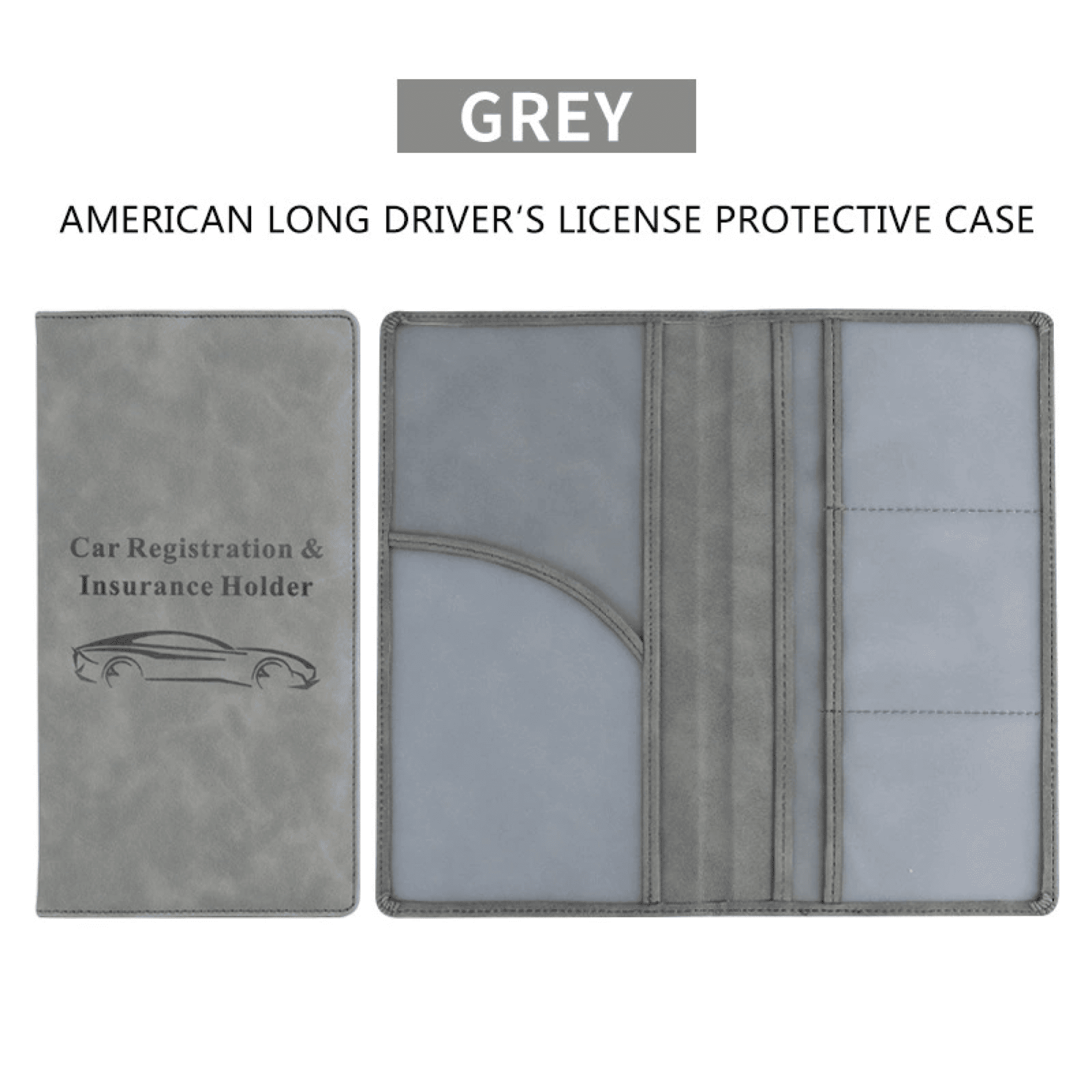 Multi-Function Magnetic Closure Driver's License Holder 14