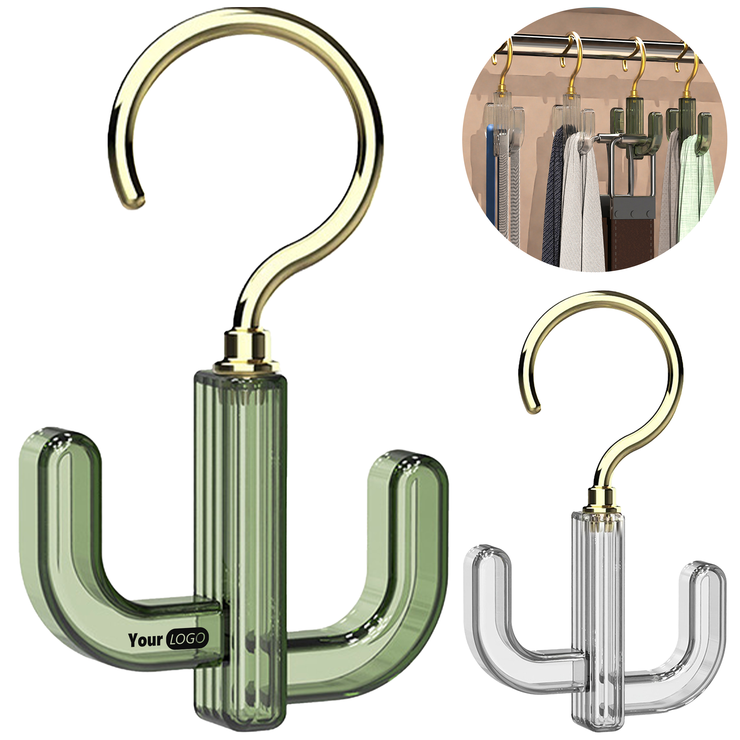 Abs Non Perforated Rotatable Hook Hanger