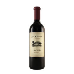 Etched Duckhorn Napa Merlot Red Wine Bottle