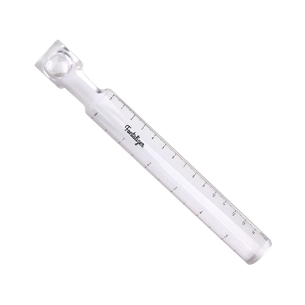Acrylic Clear Ruler with Magnifier – 6" / 15cm Dual Measurement 4