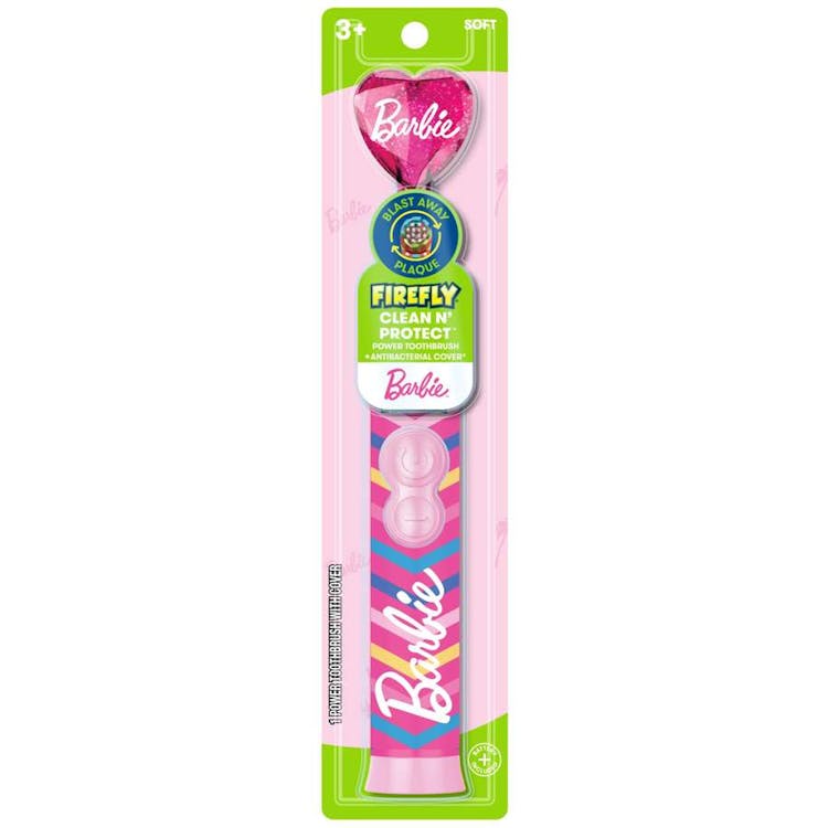Kid's Clean N' Protect Barbie Power Toothbrush with Cap - 1 Ct 3