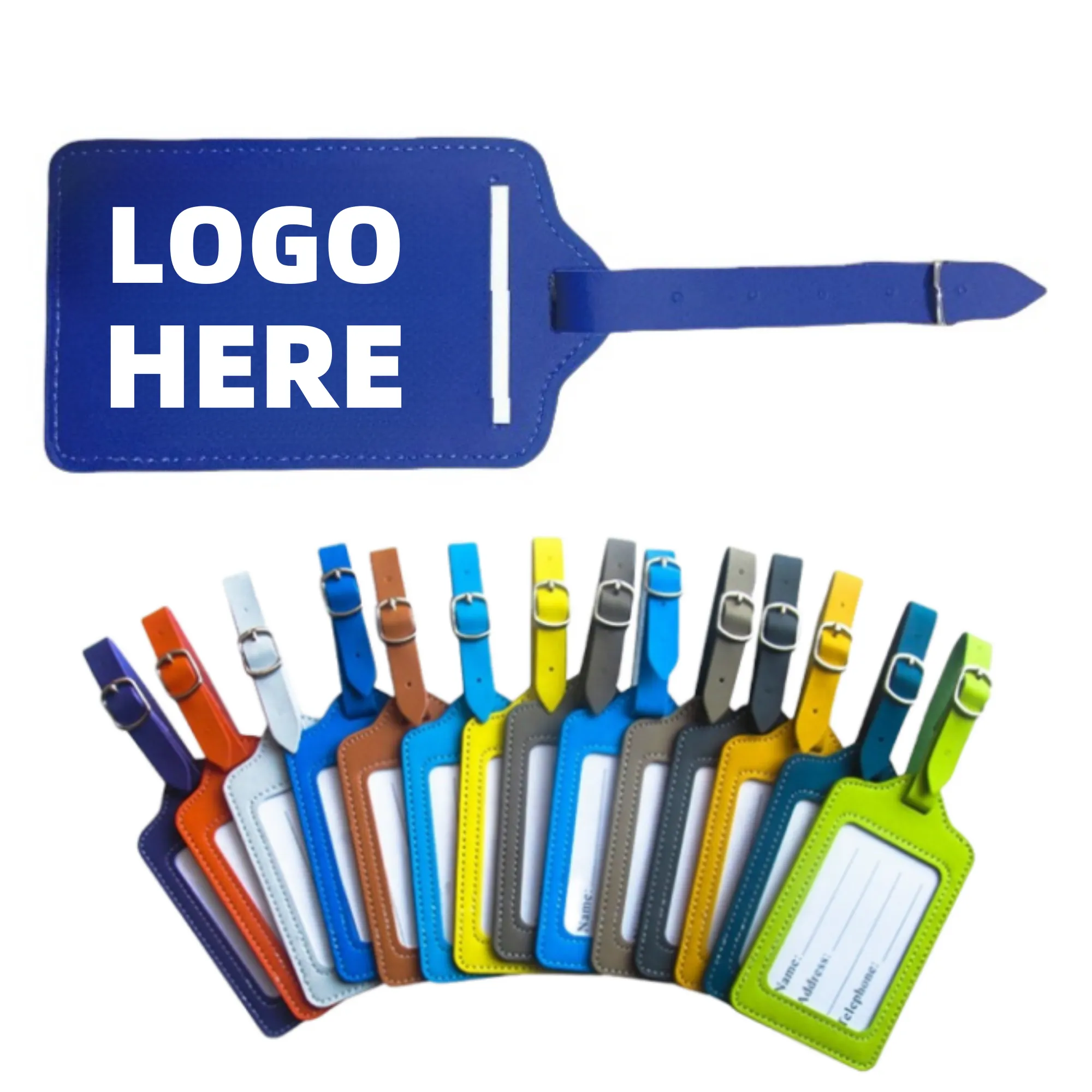 PU Leather Luggage Tag 3