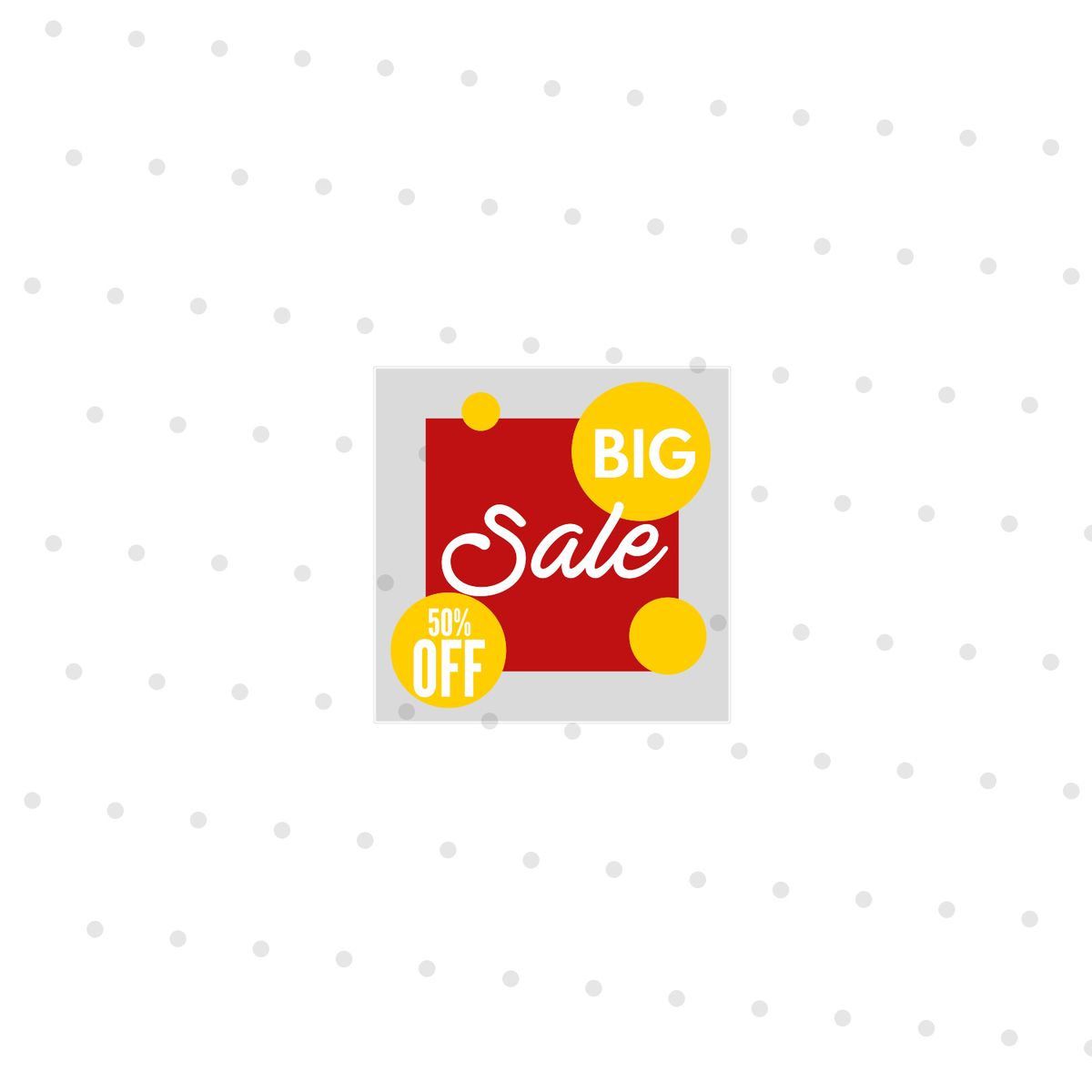 3" Square Window Cling