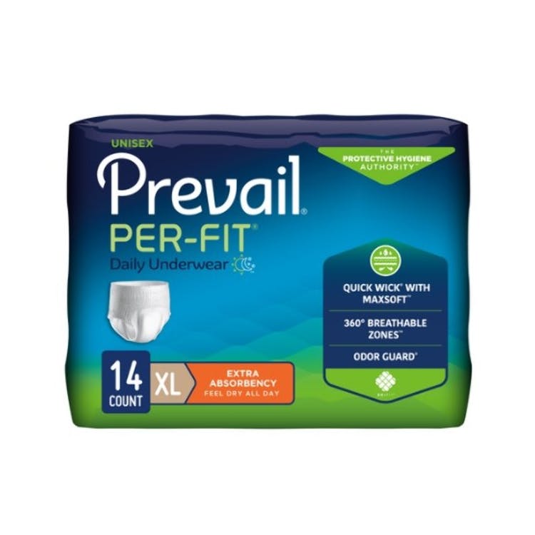 PER-FIT Adult Underwear - X-Large (58"-68") White 3