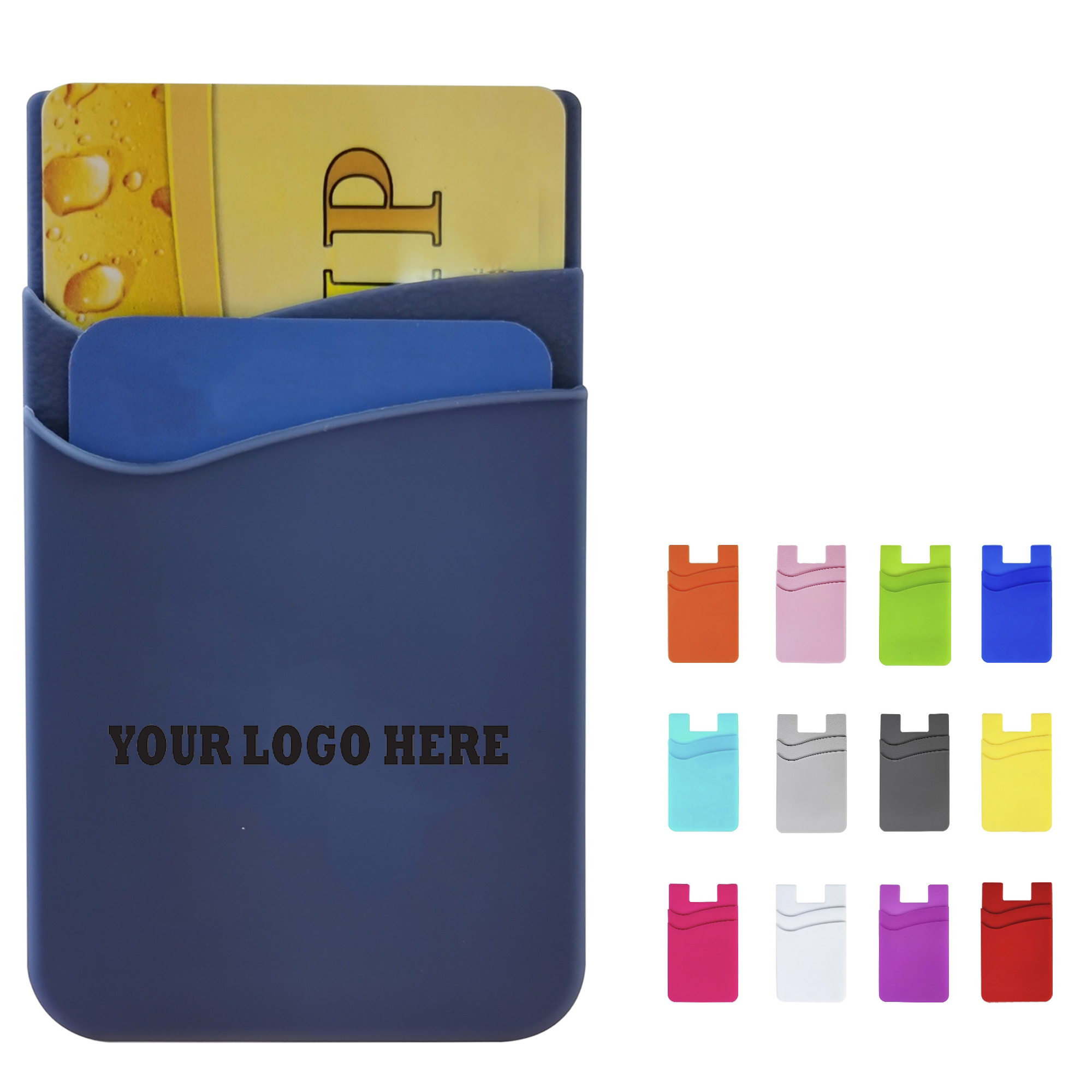 Double-Pocket Silicone Phone Case Wallet 3