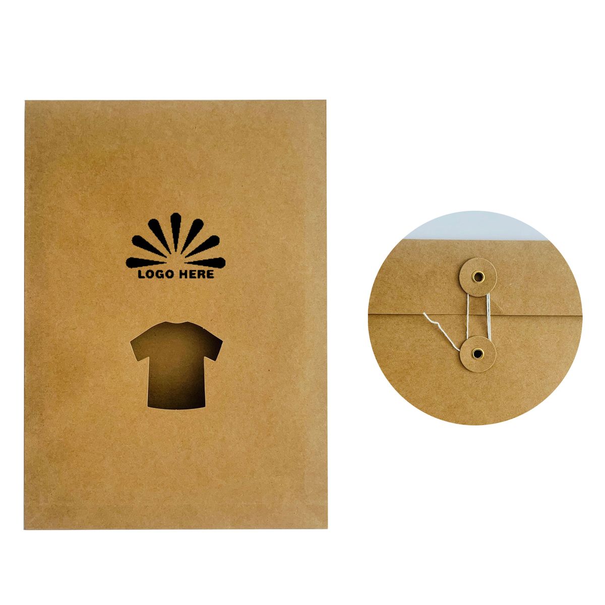 Kraft Paper Folder-Style Garment Packaging Bag 2