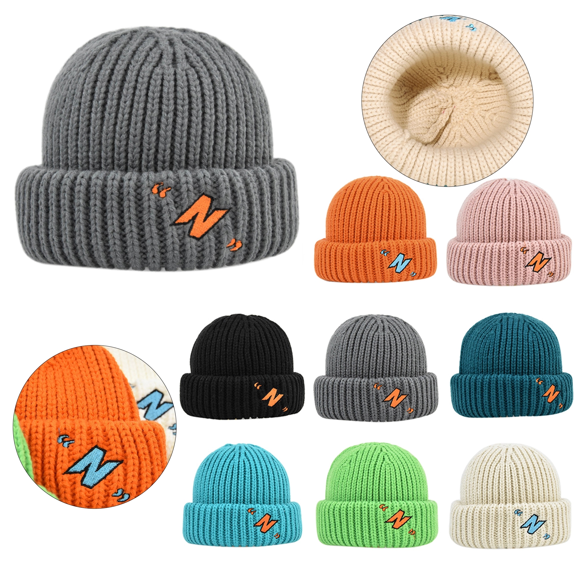 Unisex Winter Knitted Beanie Hats