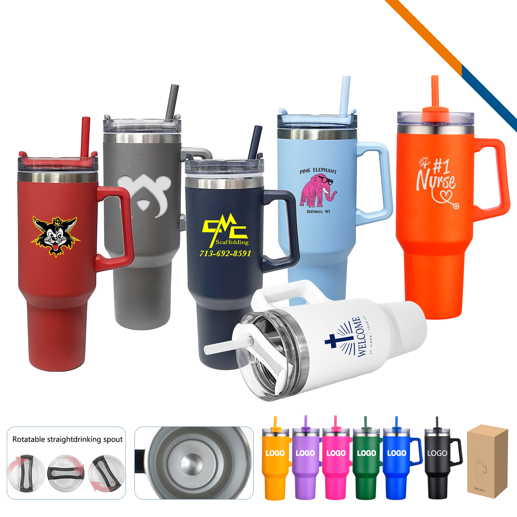 Tenistic Stainless Steel Travel Mug - 40 OZ. 19