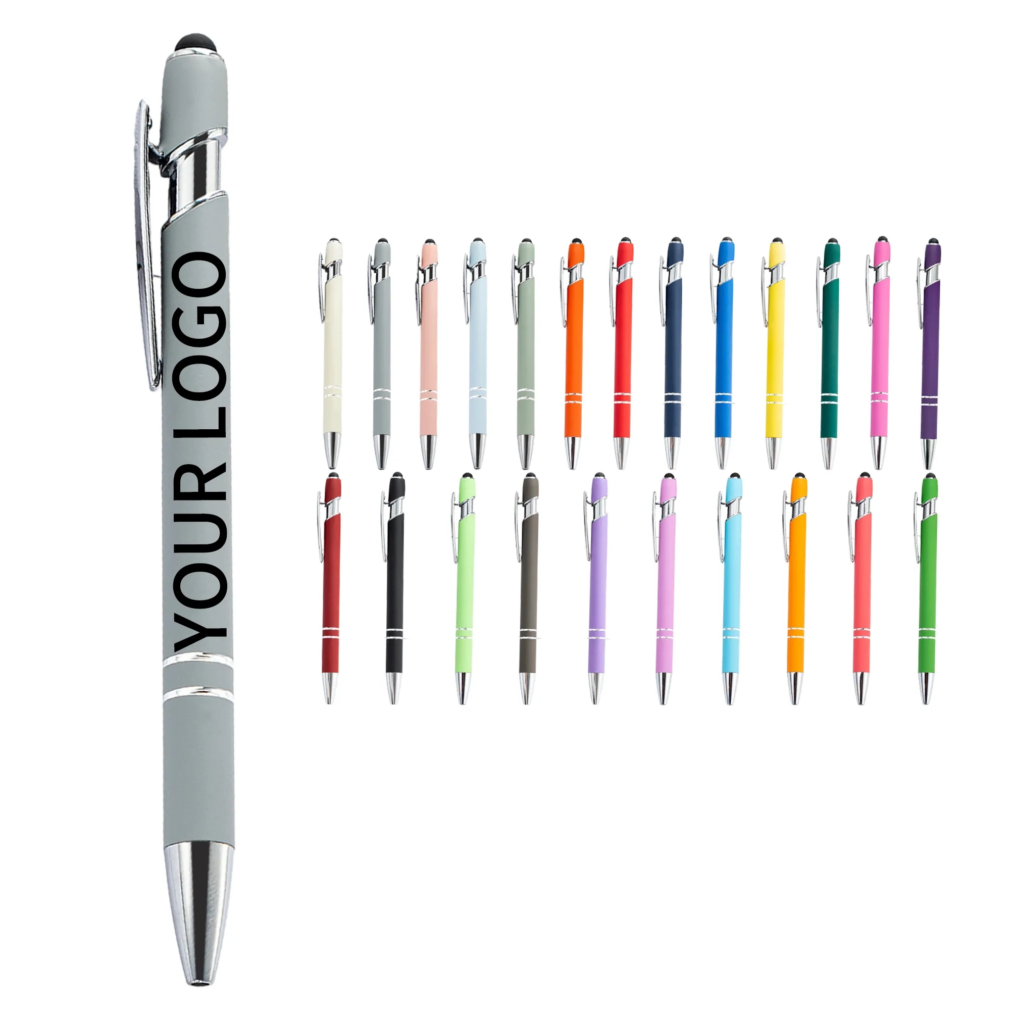 Durable Aluminum Stylus Pen with Double Ring Grip