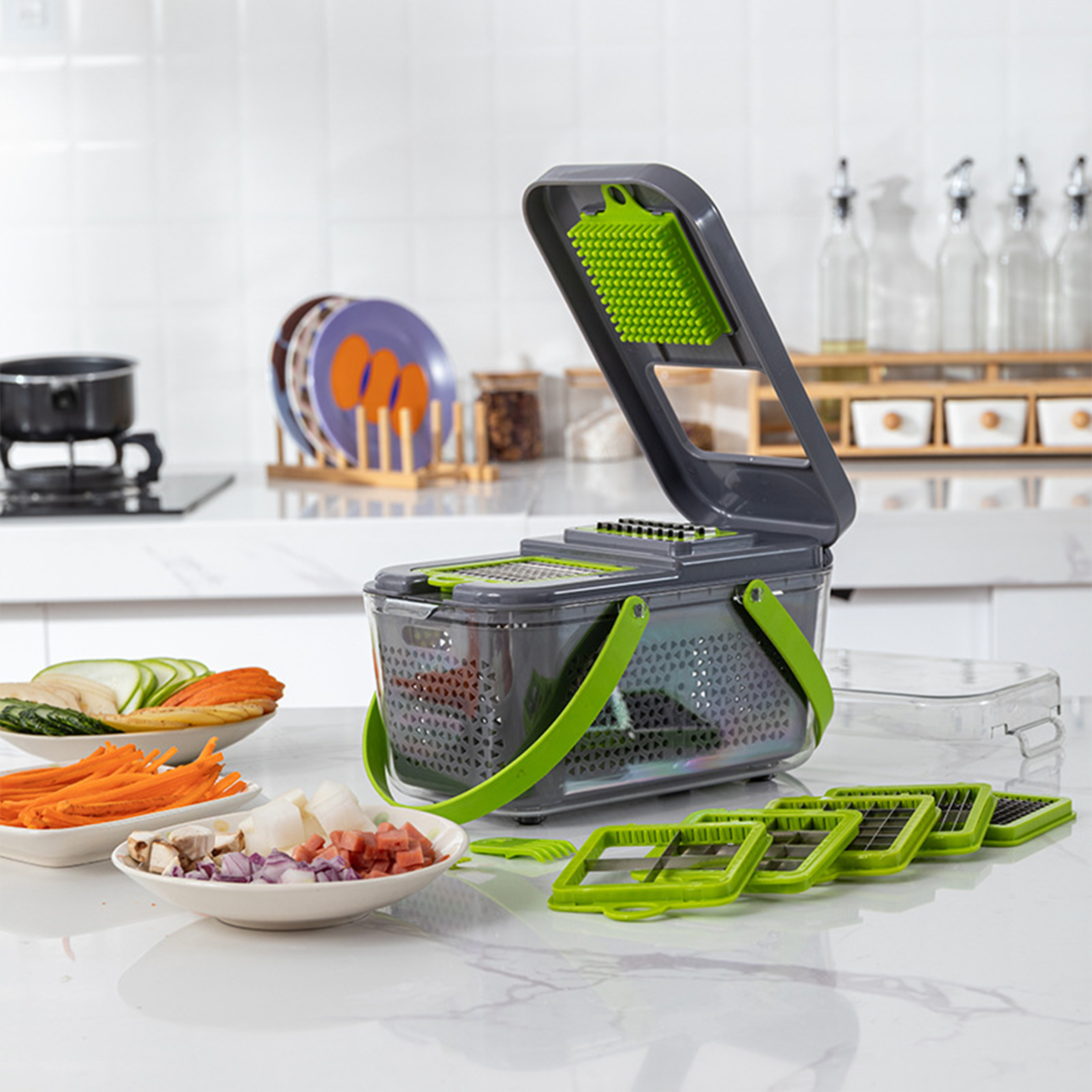 Stainless Steel Multi Functional Vegetable Chopper 12
