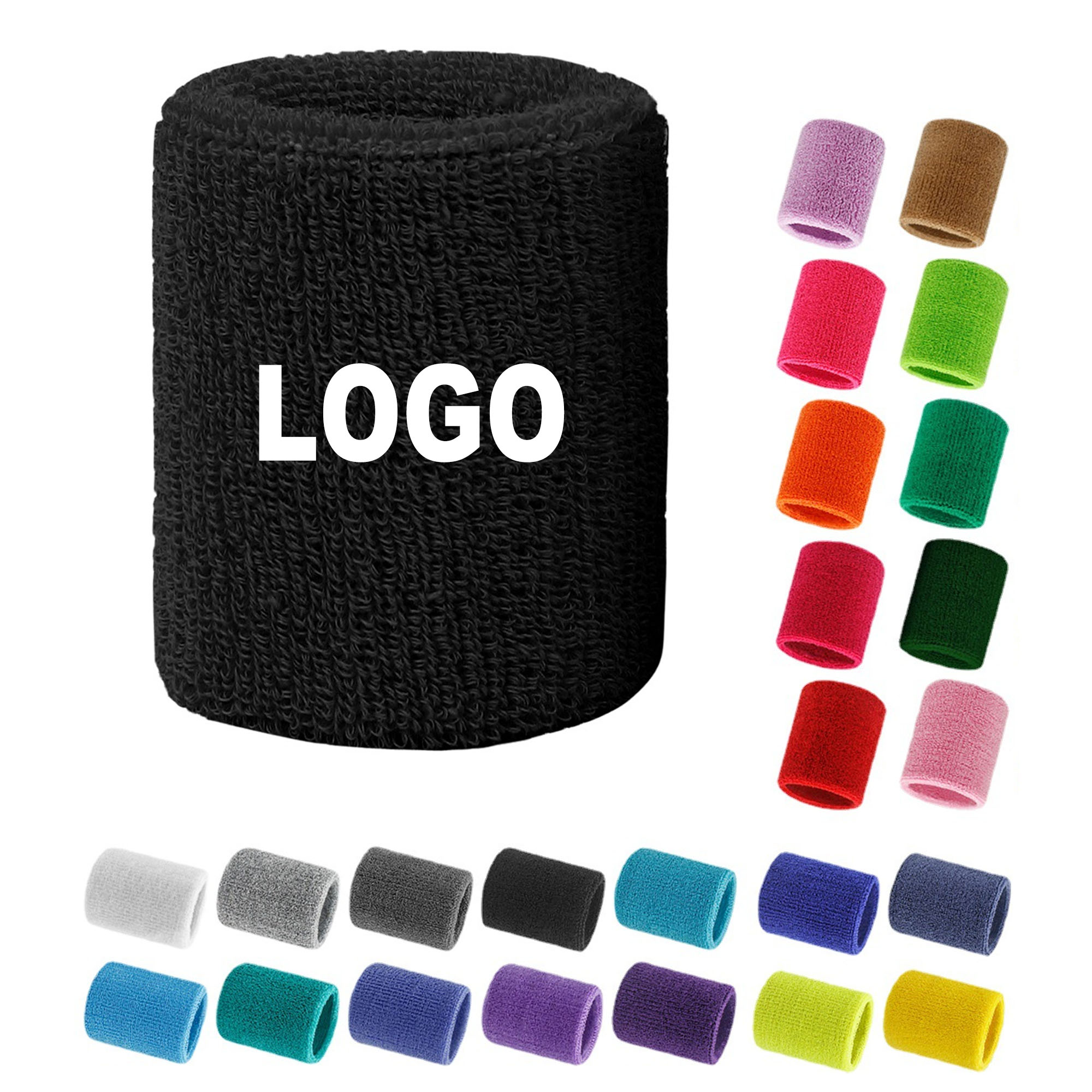 Cotton Athletic Sweat Absorbing Wristband 4