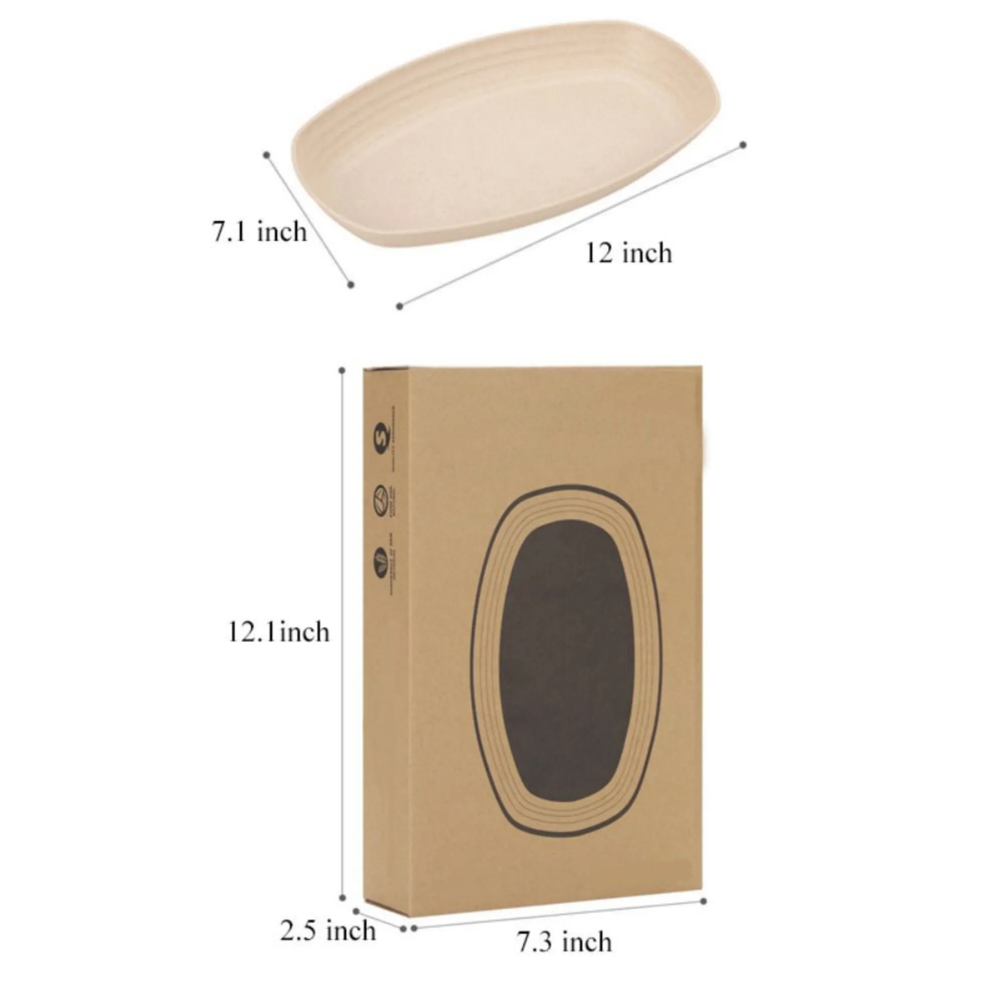 12' Microwave Safe Lunch Dinner Plates 4 Pcs Set 9